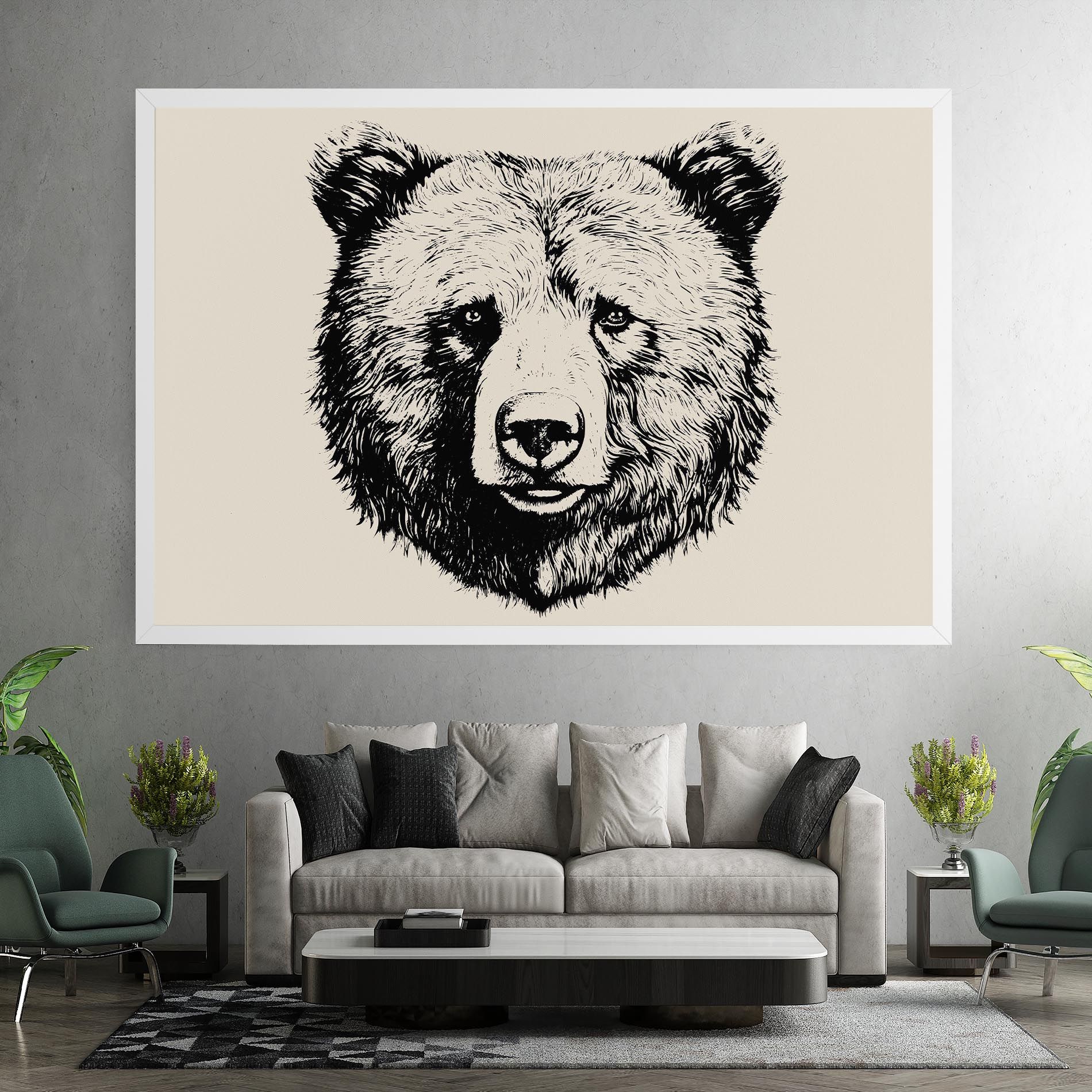 Cream Head Bear mockup 7