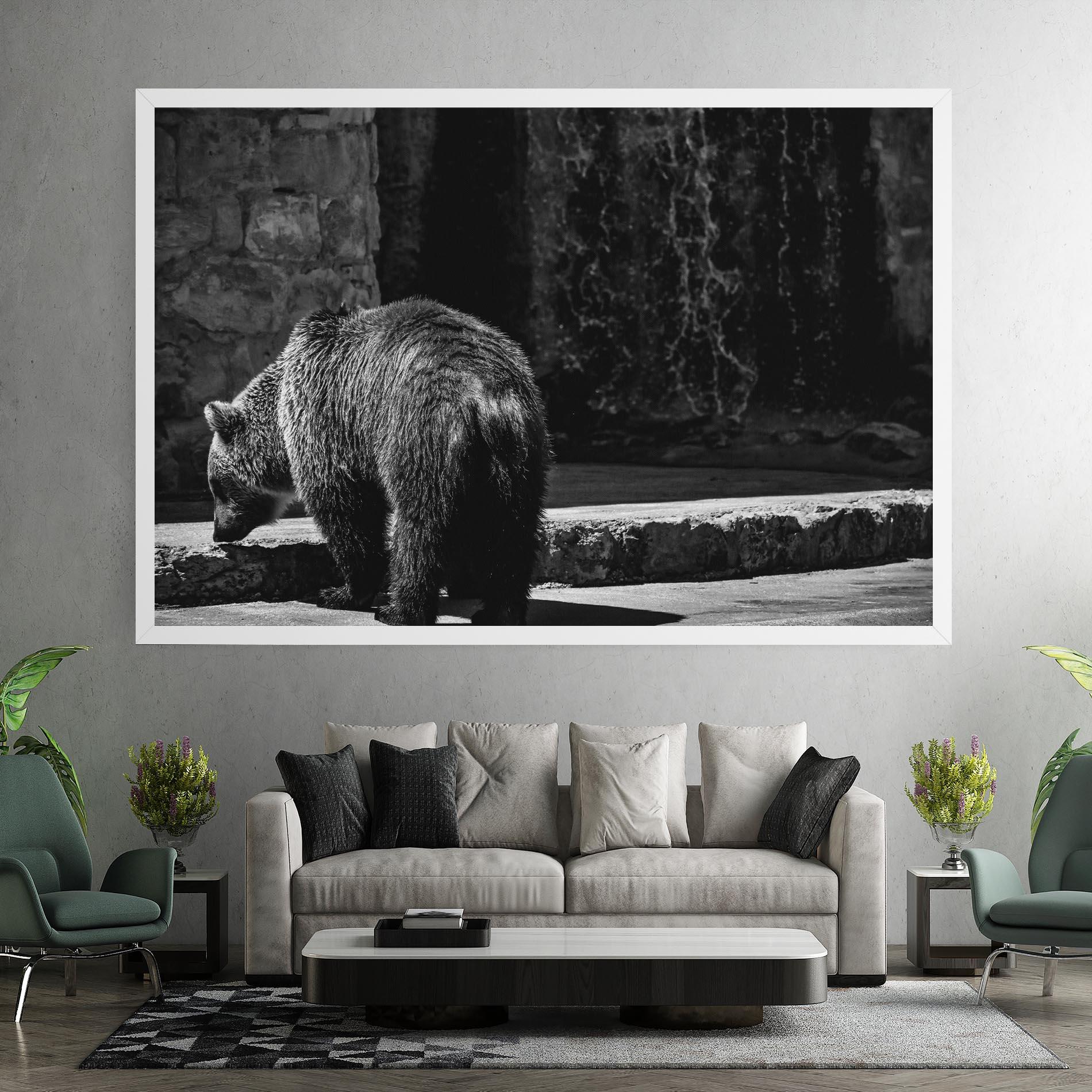 Tablou Canvas Grey Bear mockup 7