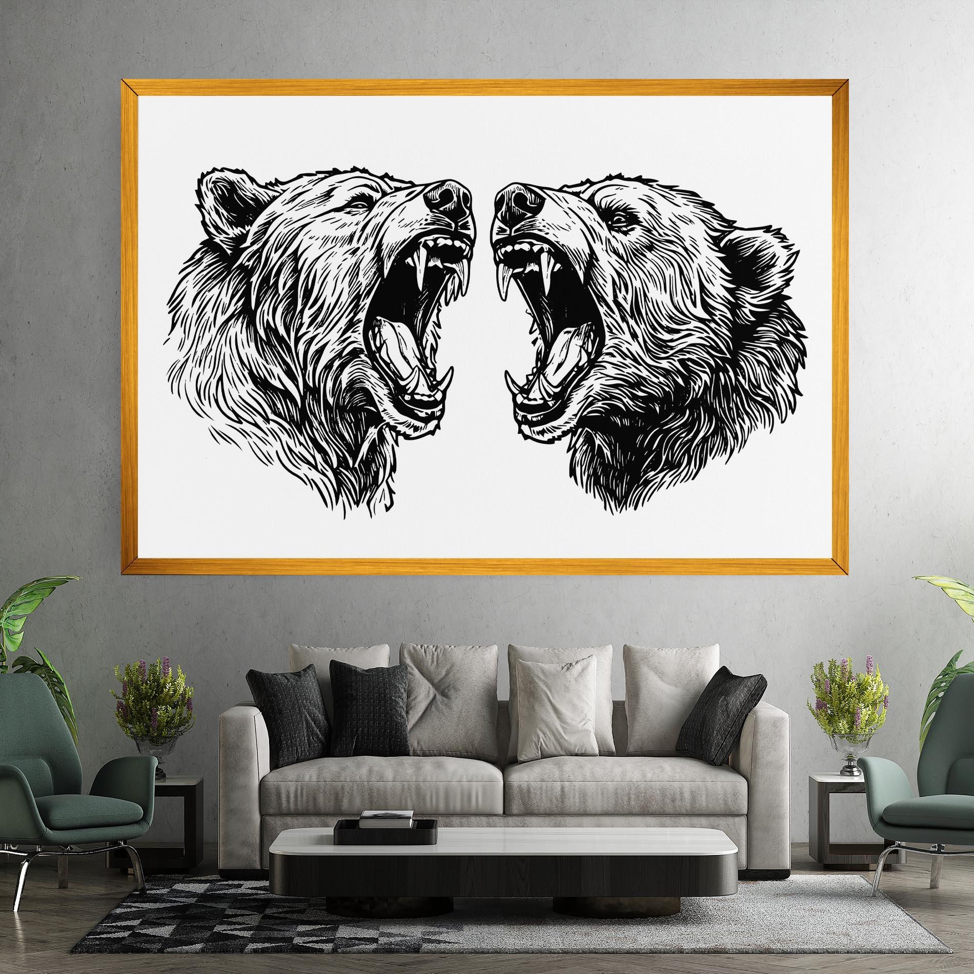 Tablou Canvas Bear Bite mockup 7