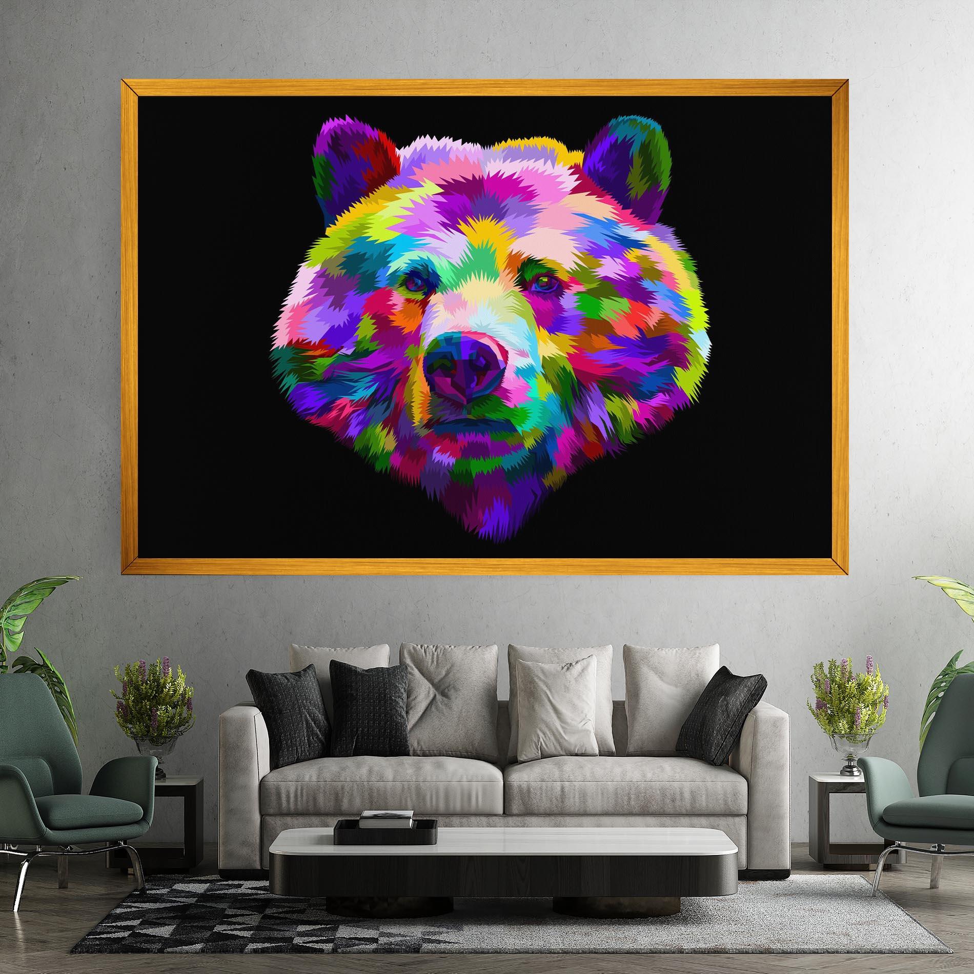 Tablou Canvas Bear Head Art mockup 7
