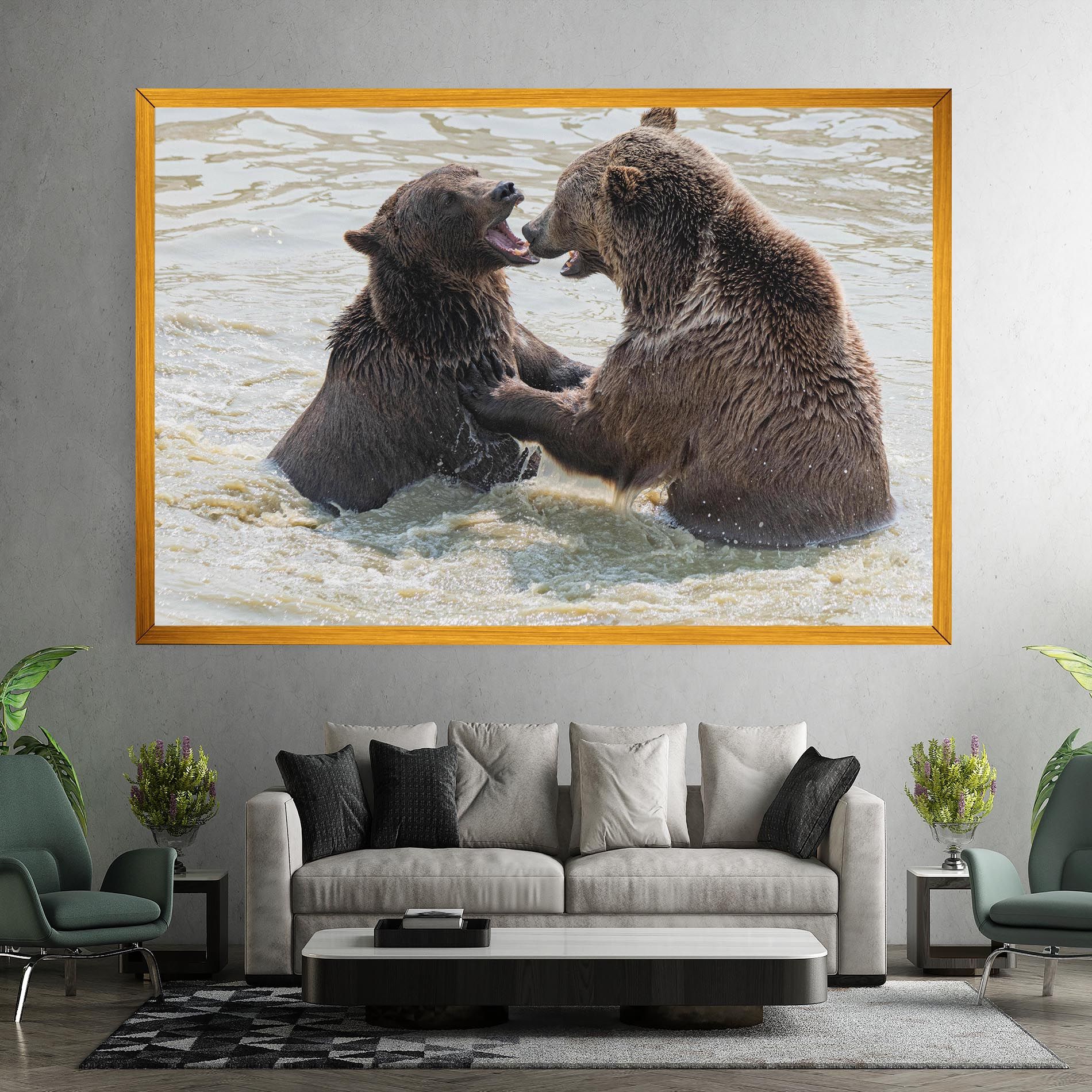Bears Fighting mockup 7