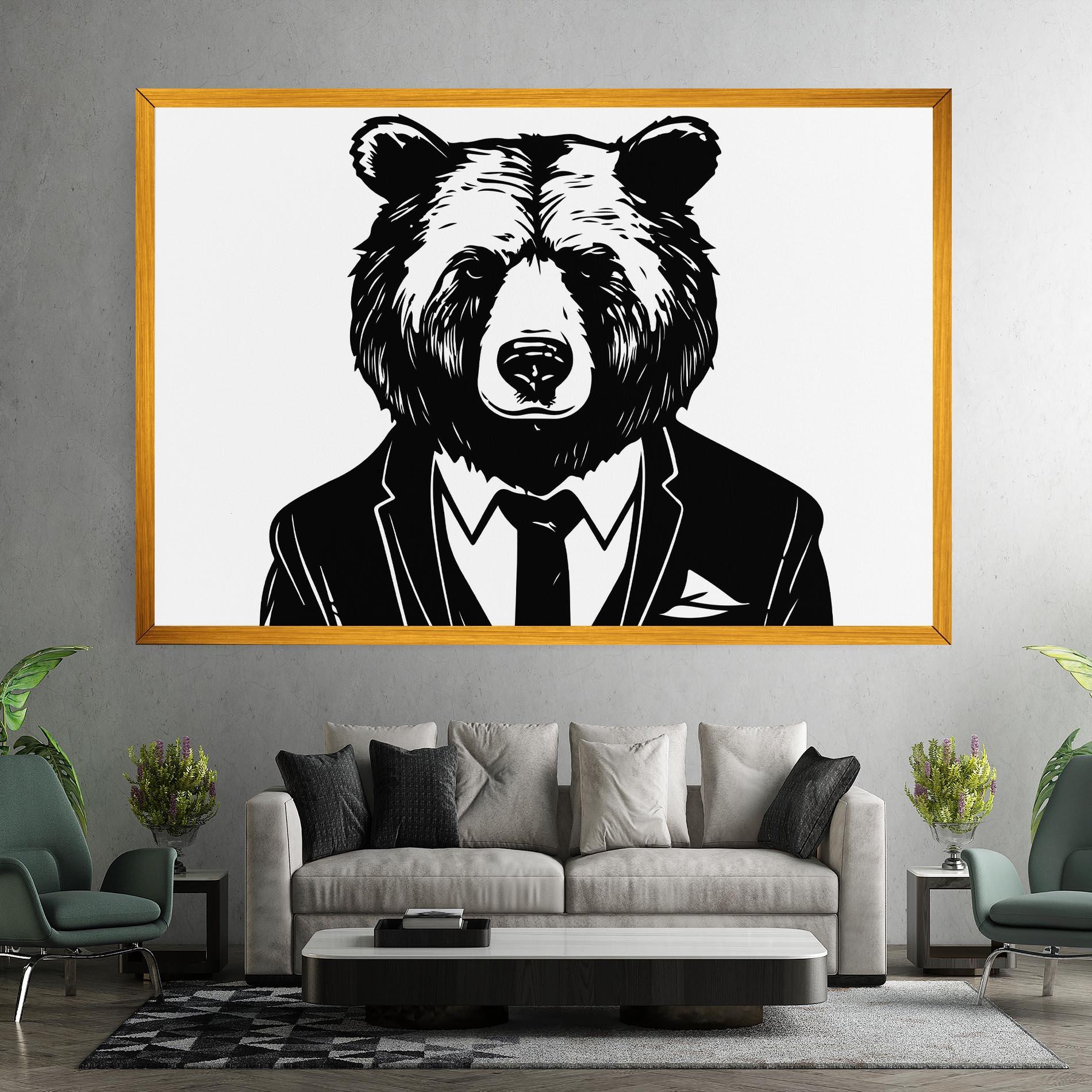 Tablou Canvas Business Bear mockup 7