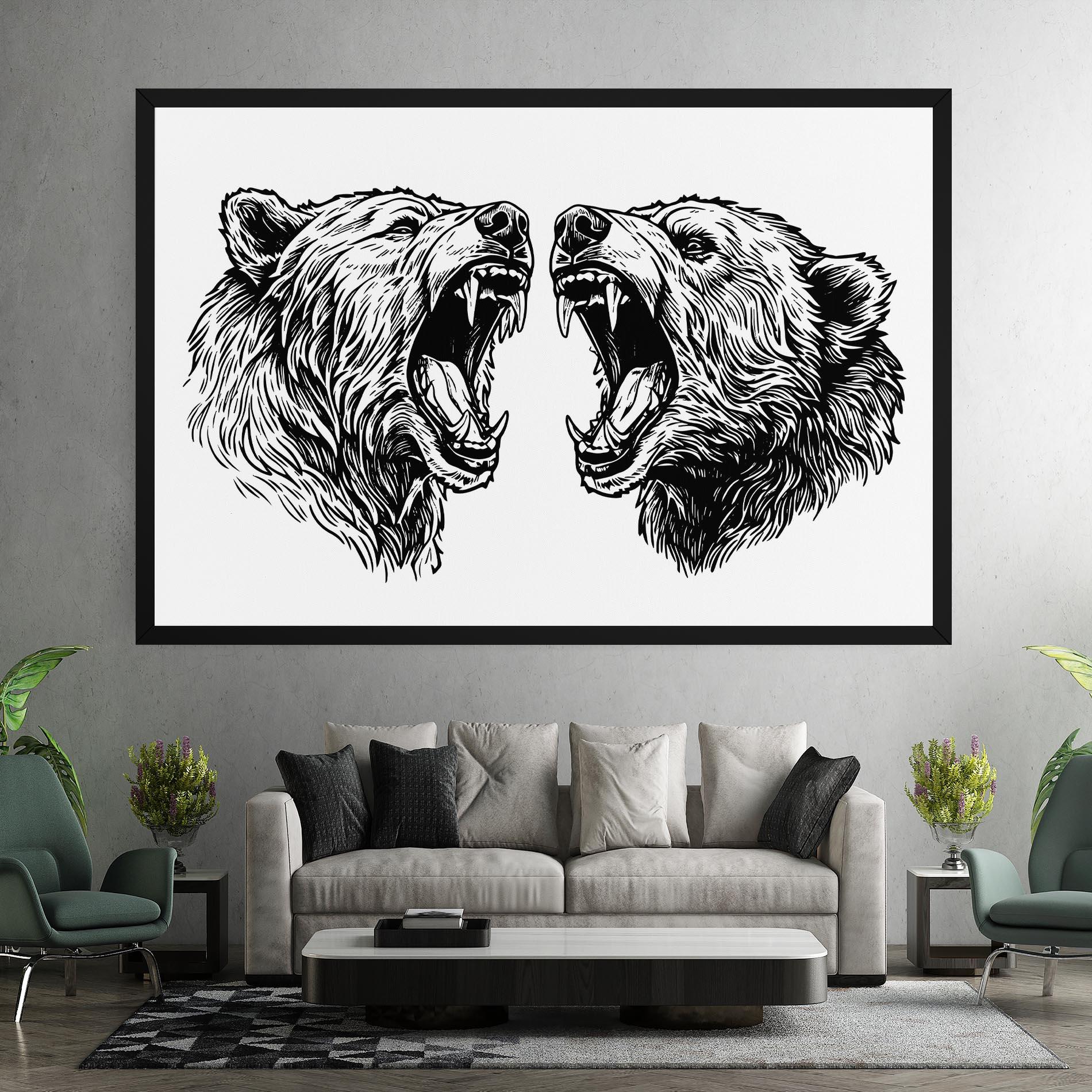 Tablou Canvas Bear Bite mockup 7