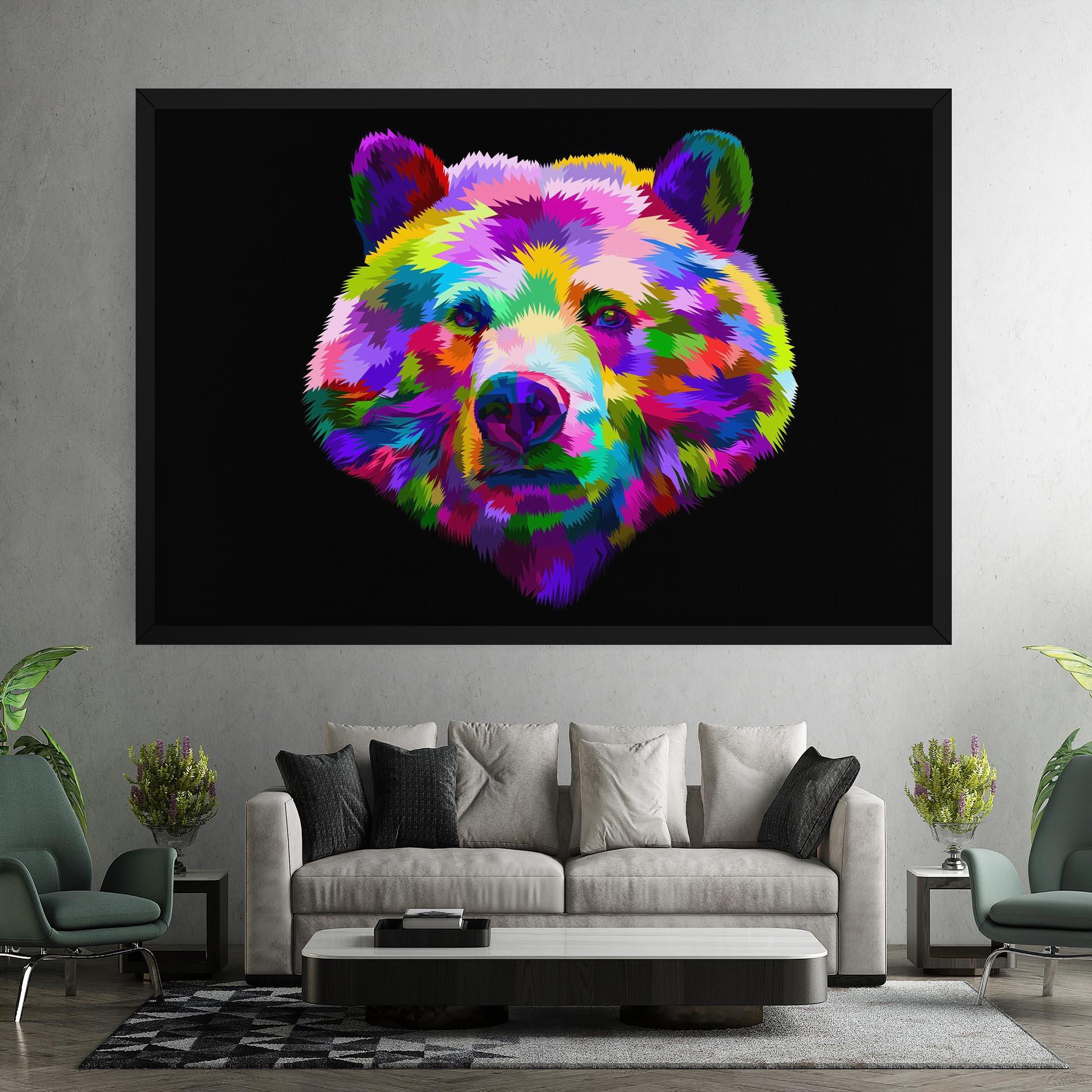 Tablou Canvas Bear Head Art mockup 7