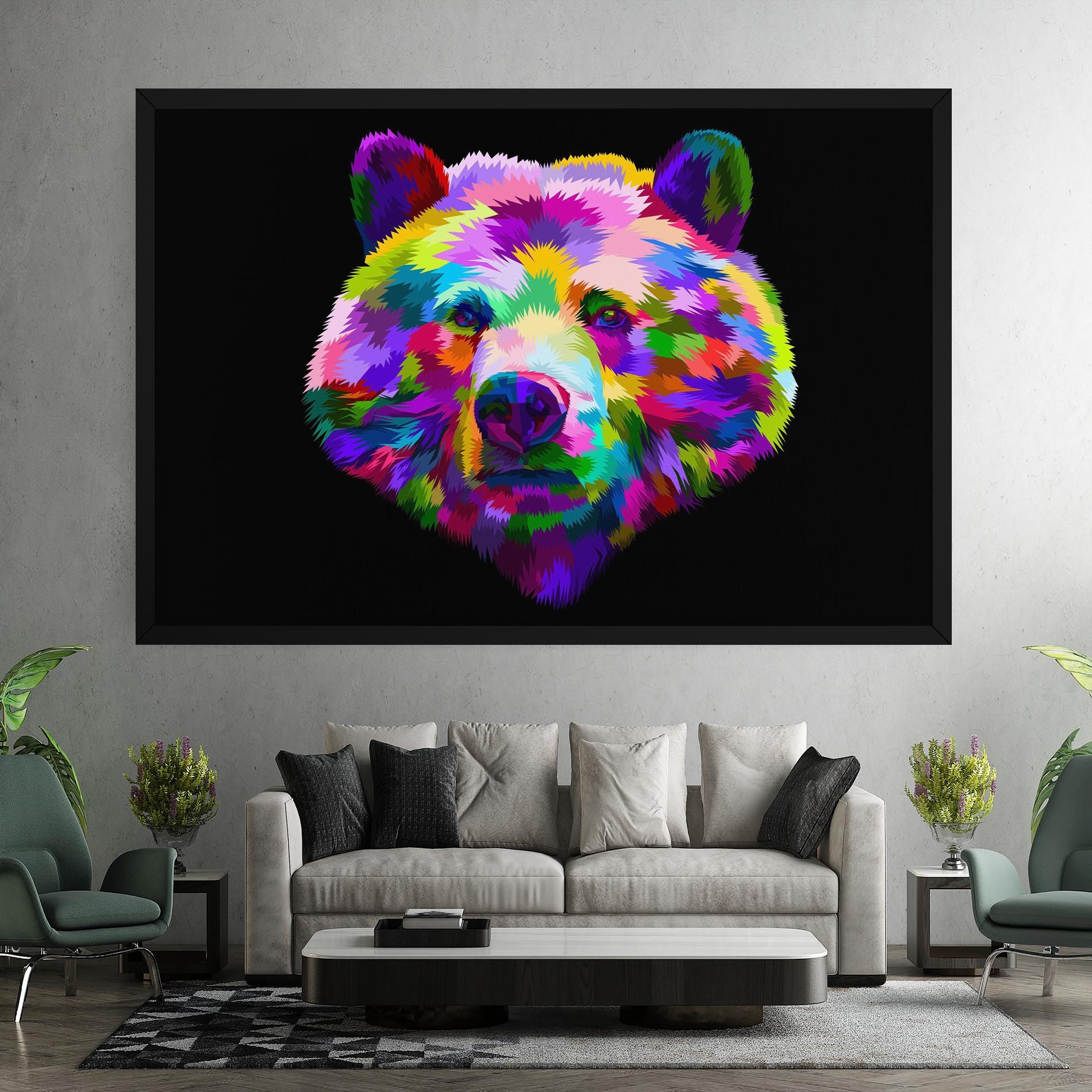 Bear Head Art mockup 7