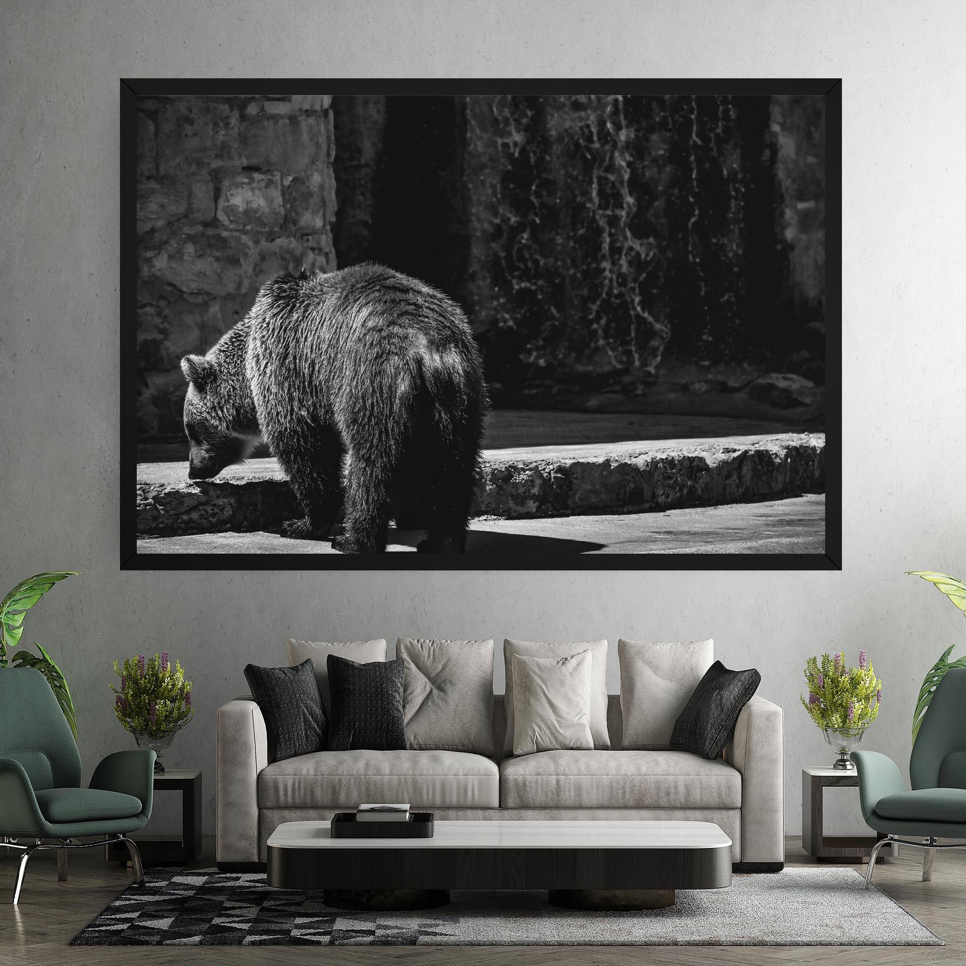 Tablou Canvas Grey Bear mockup 7