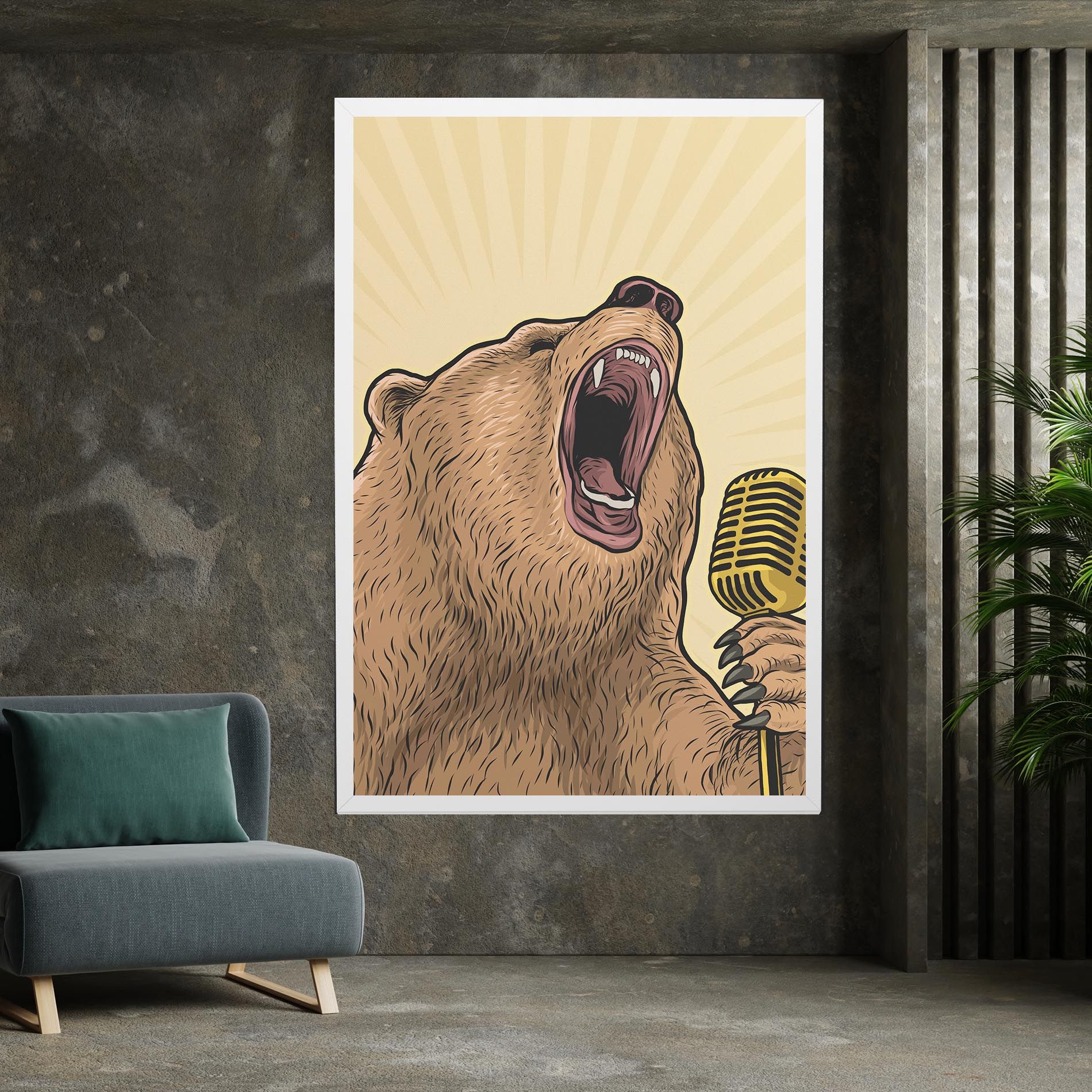 Bear Singing mockup 7