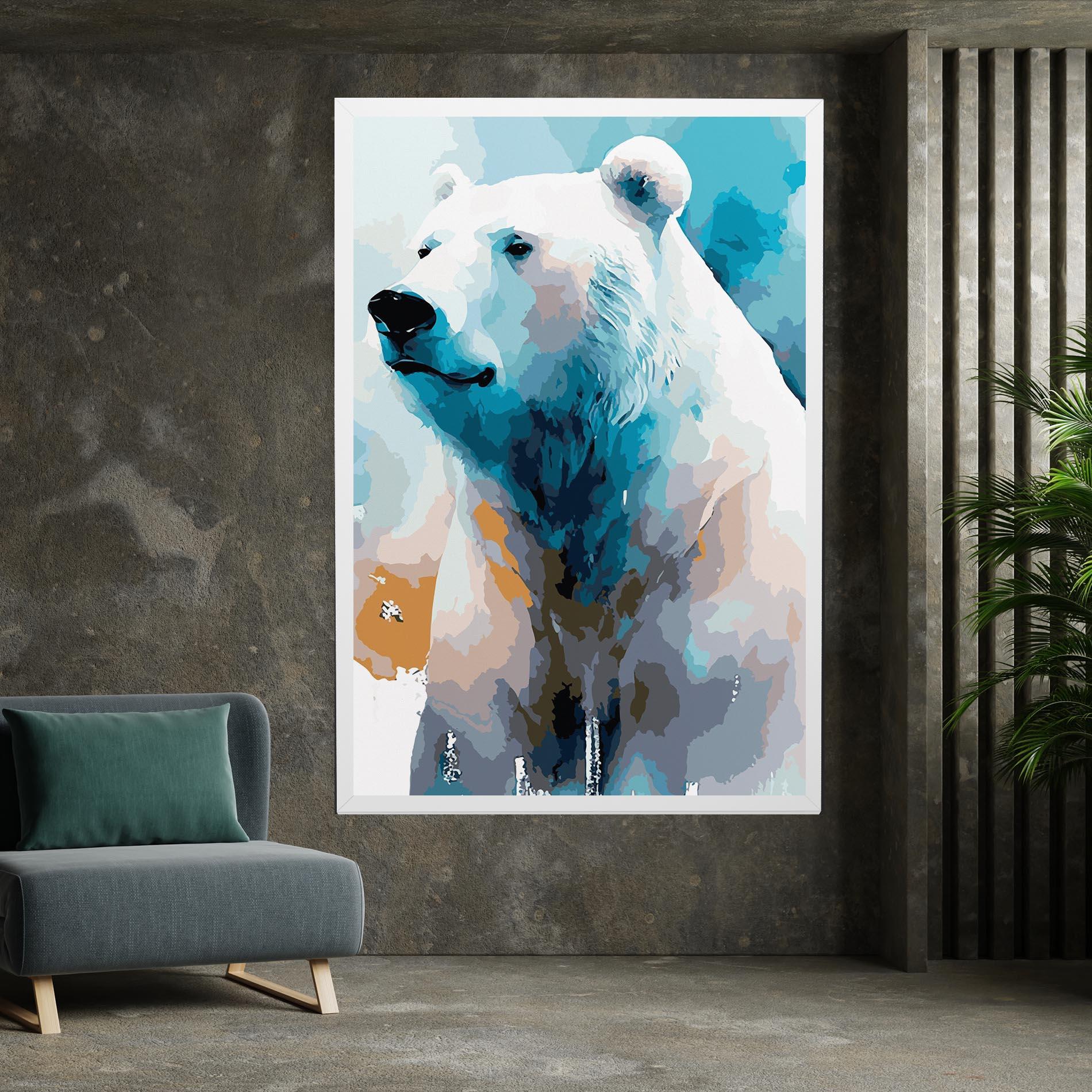 Tablou Canvas Beautiful Icebear mockup 7