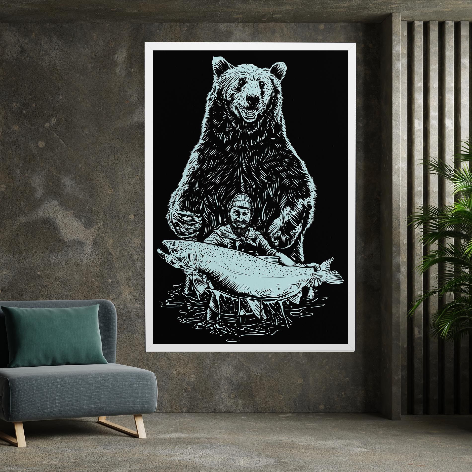 Fishing Bear mockup 7