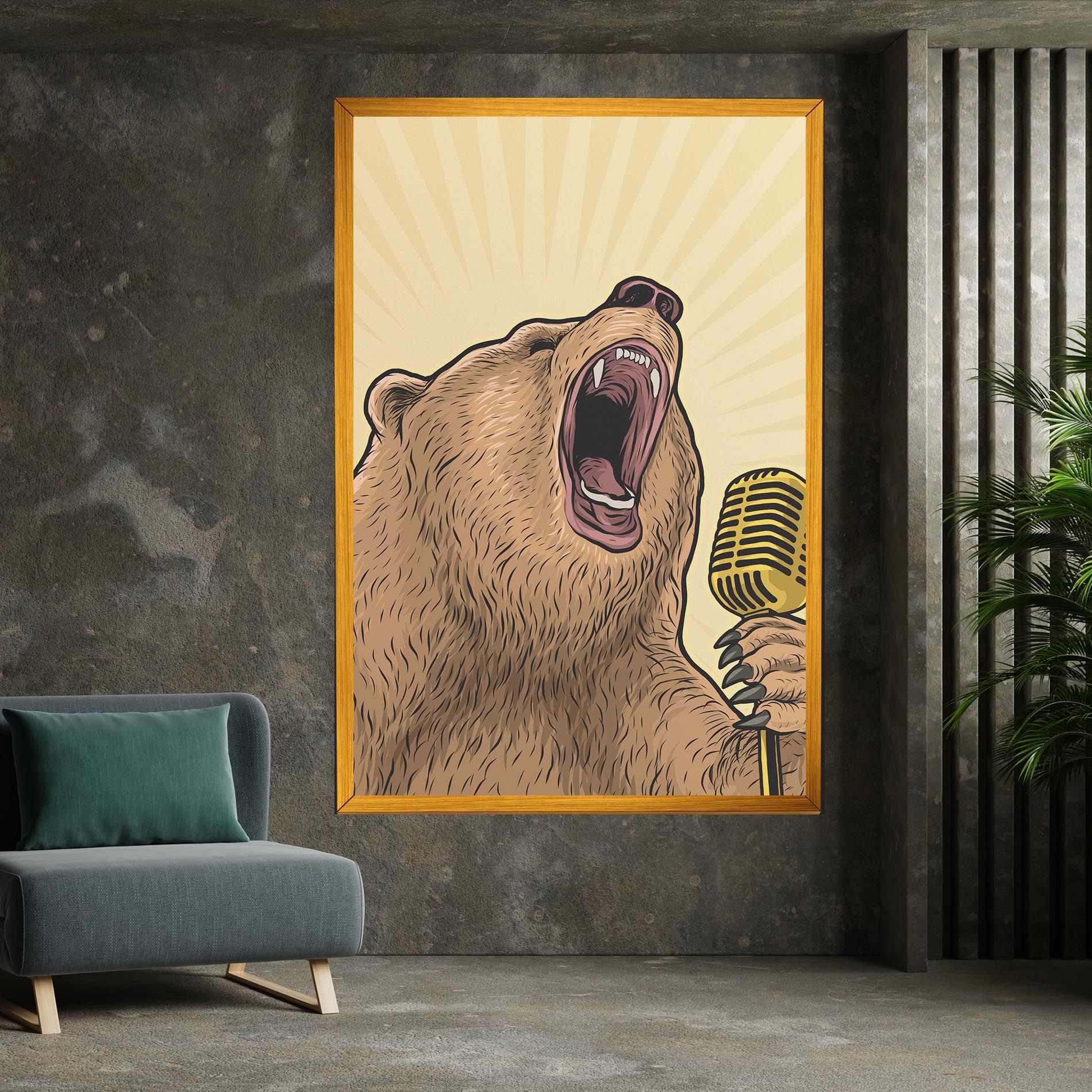Bear Singing mockup 7