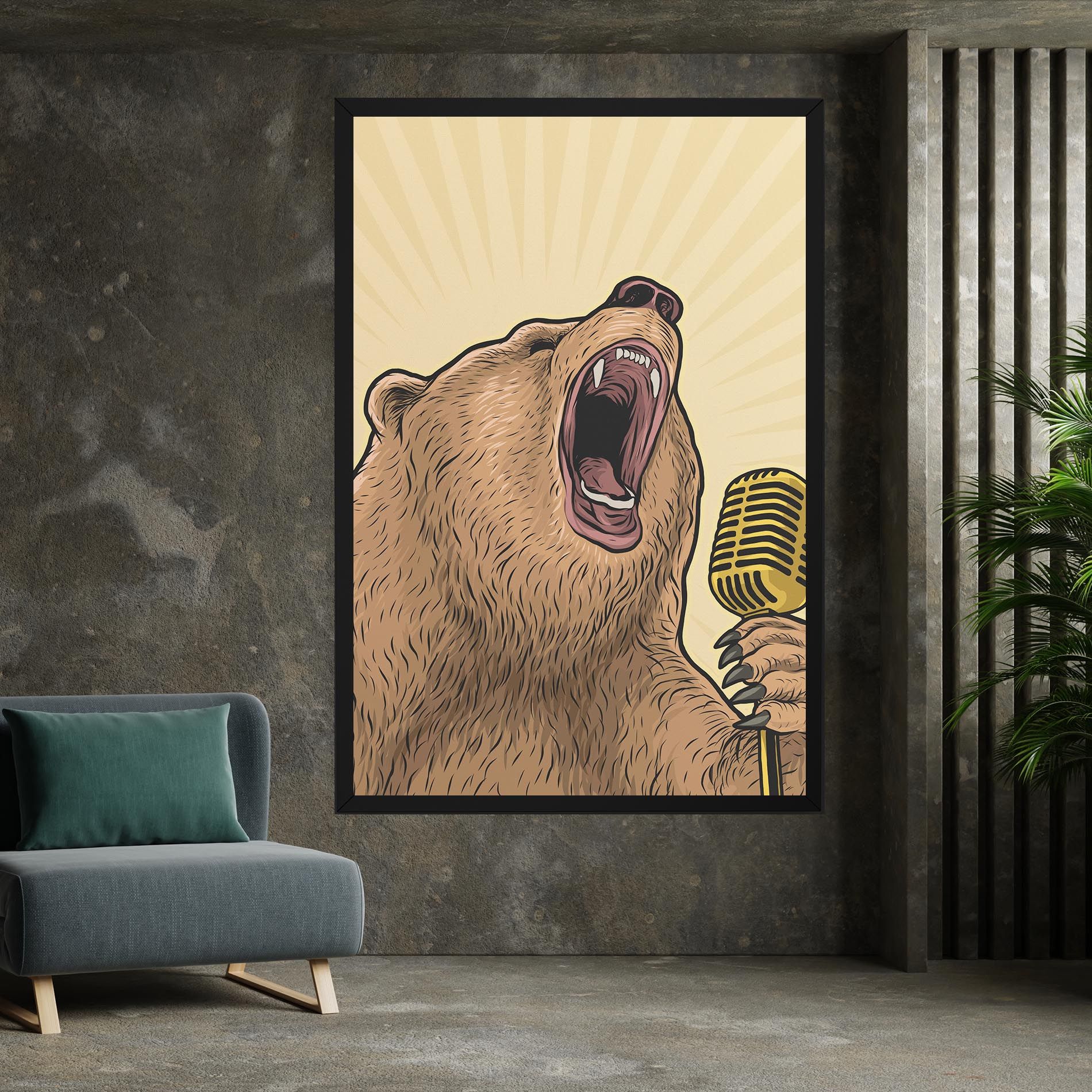 Bear Singing mockup 7
