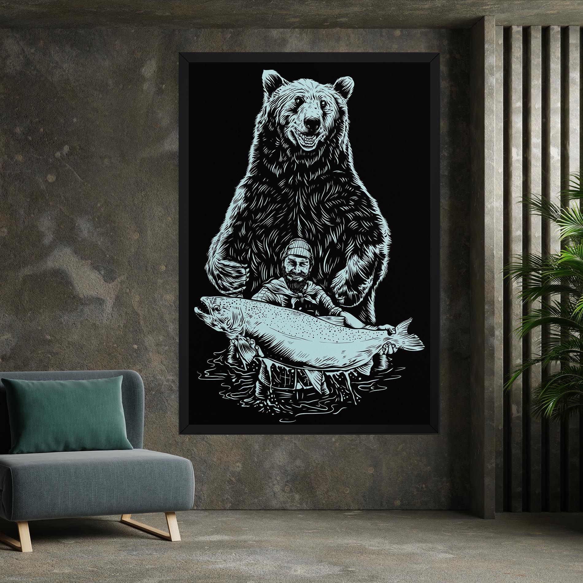 Fishing Bear mockup 7