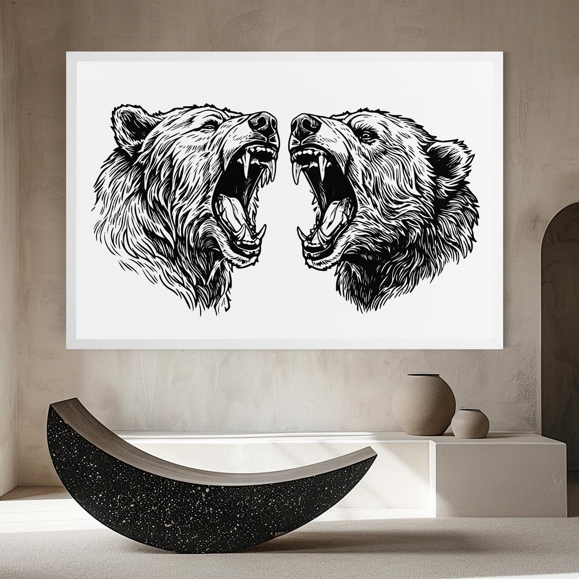 Tablou Canvas Bear Bite mockup 8