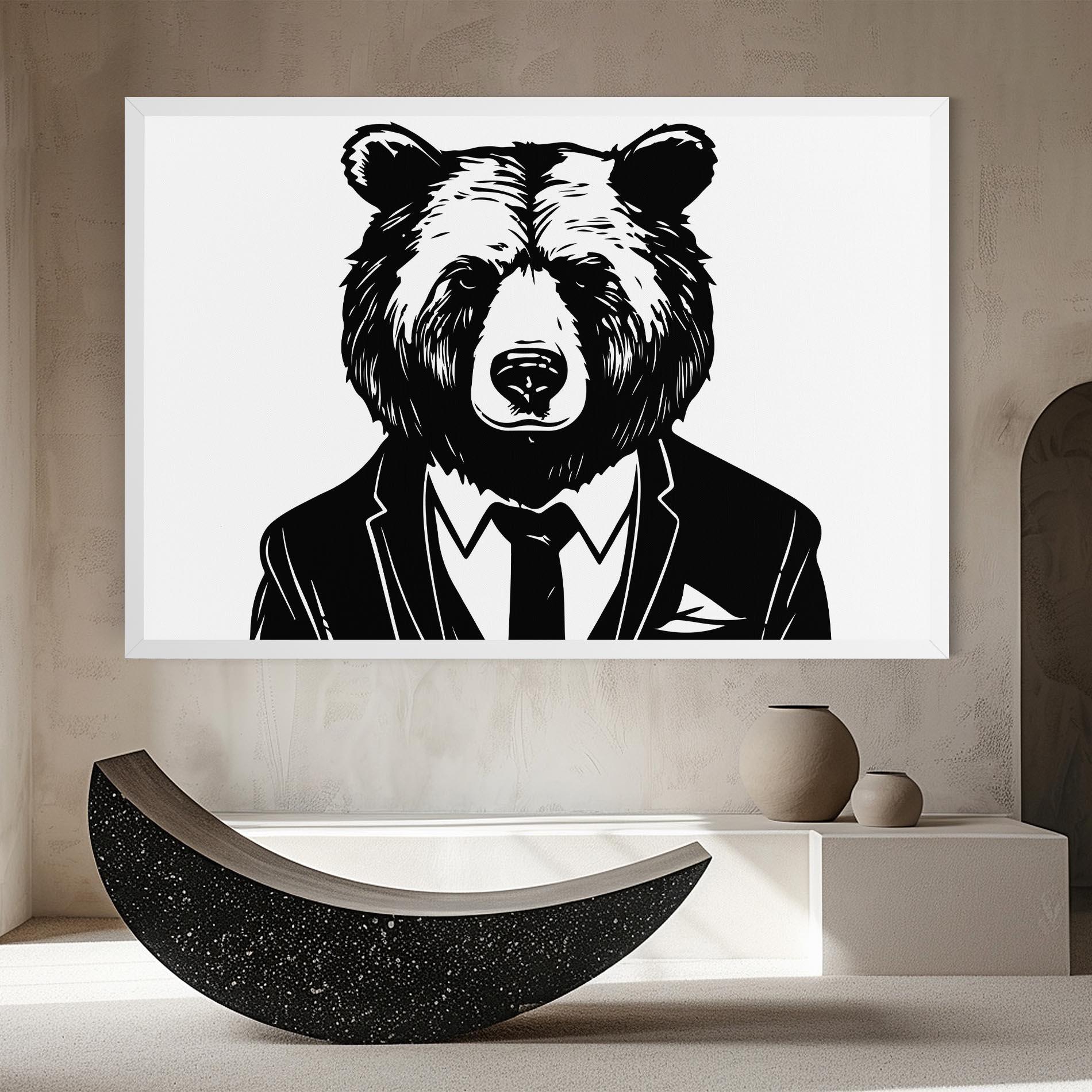 Tablou Canvas Business Bear mockup 8