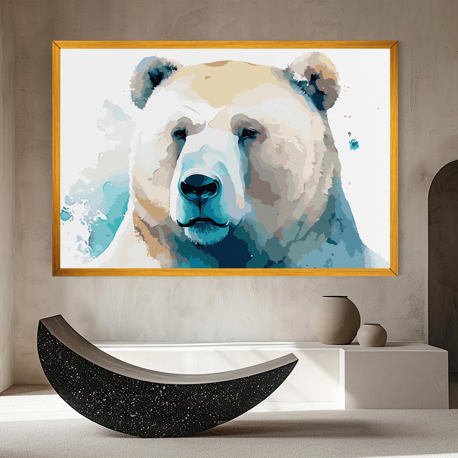 Big Watercolor Bear mockup 8