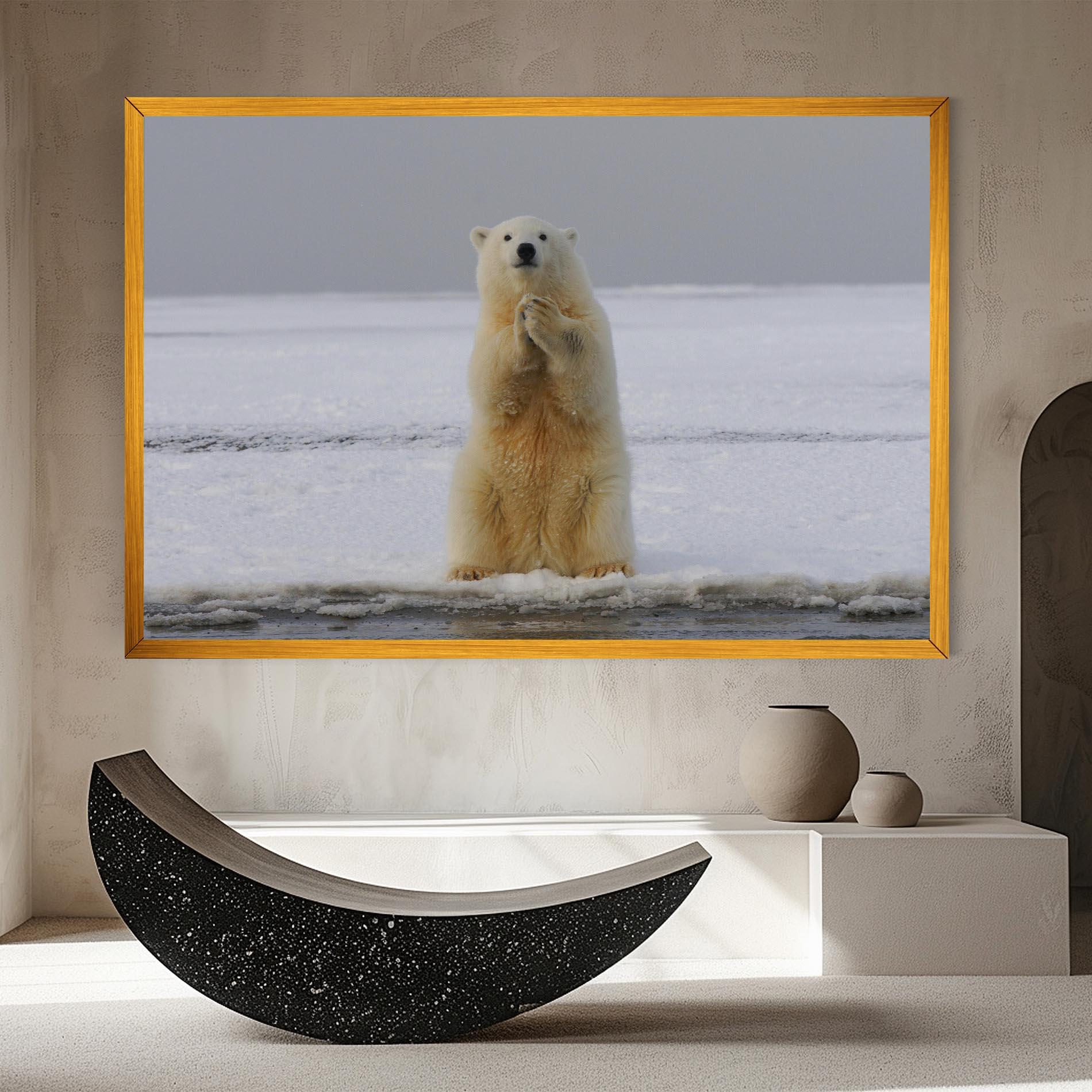 Tablou Canvas Icebear Praying mockup 8