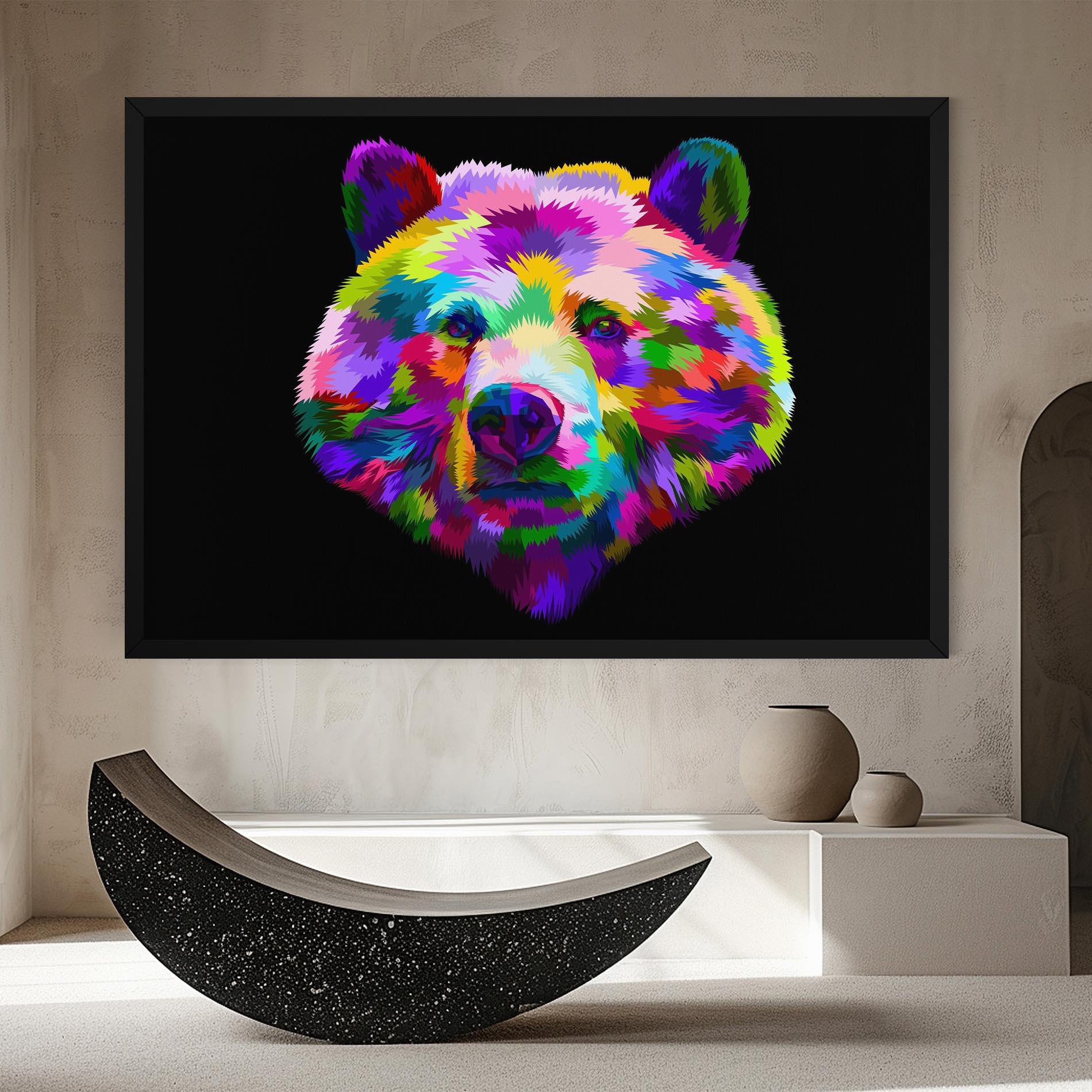Tablou Canvas Bear Head Art mockup 8