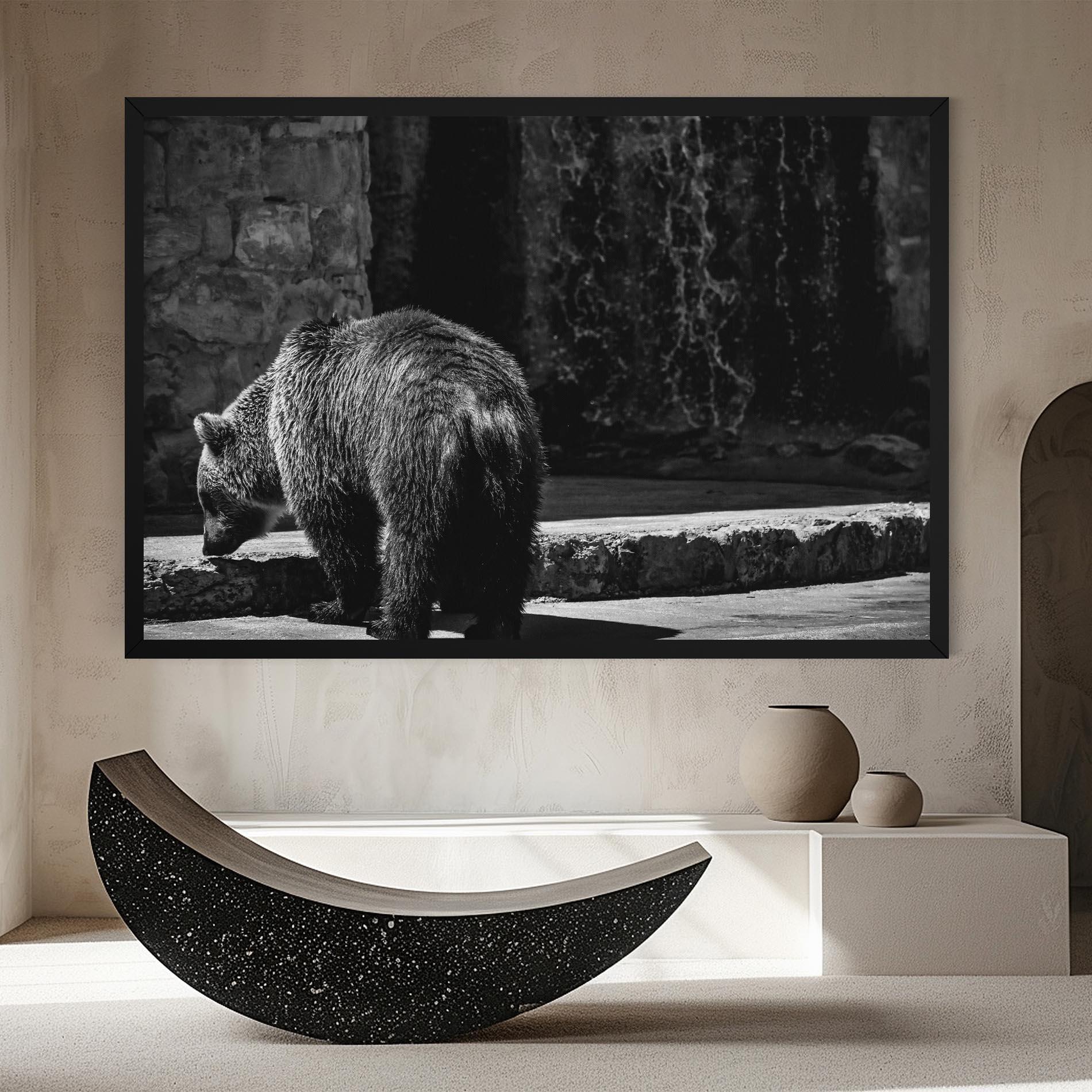Tablou Canvas Grey Bear mockup 8