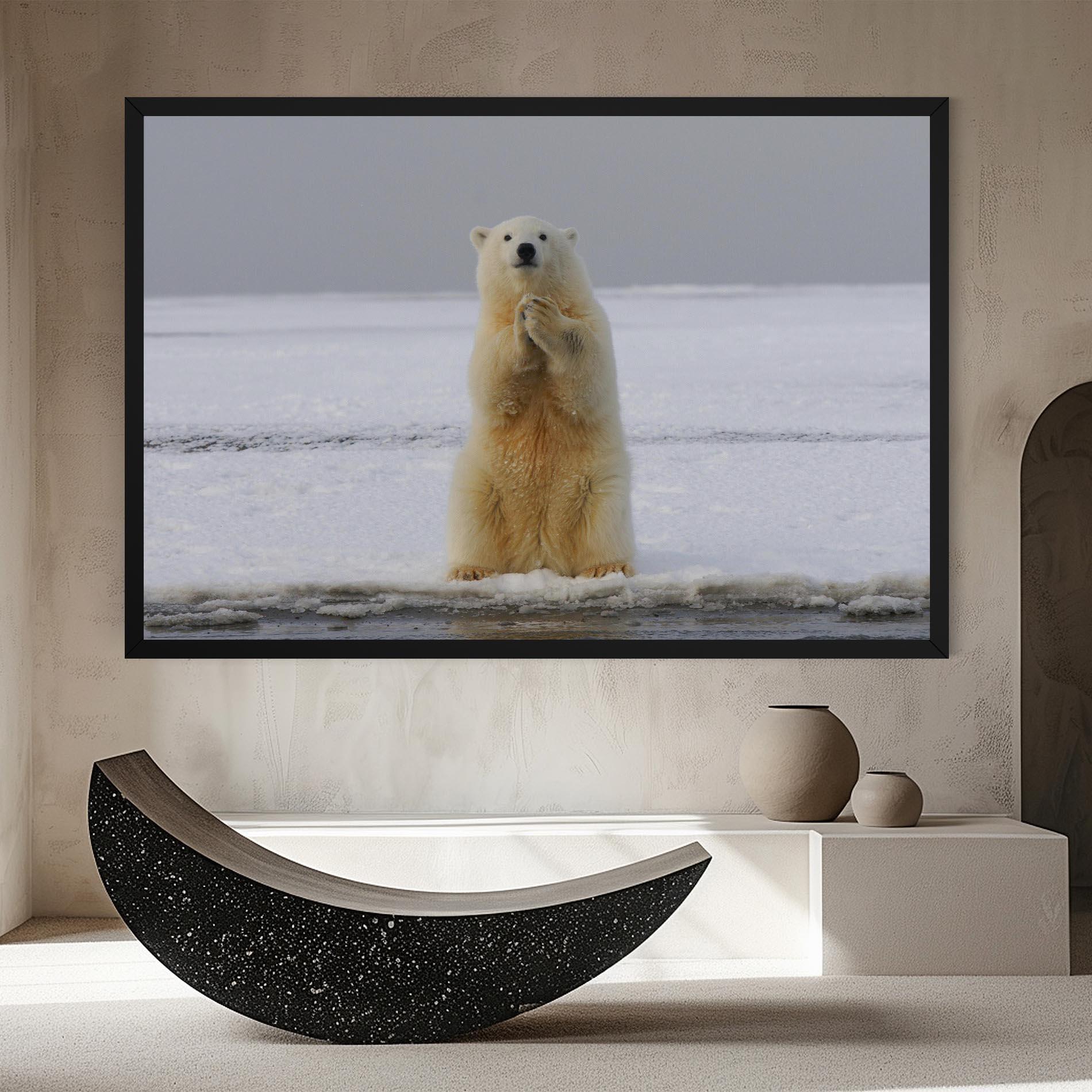 Tablou Canvas Icebear Praying mockup 8