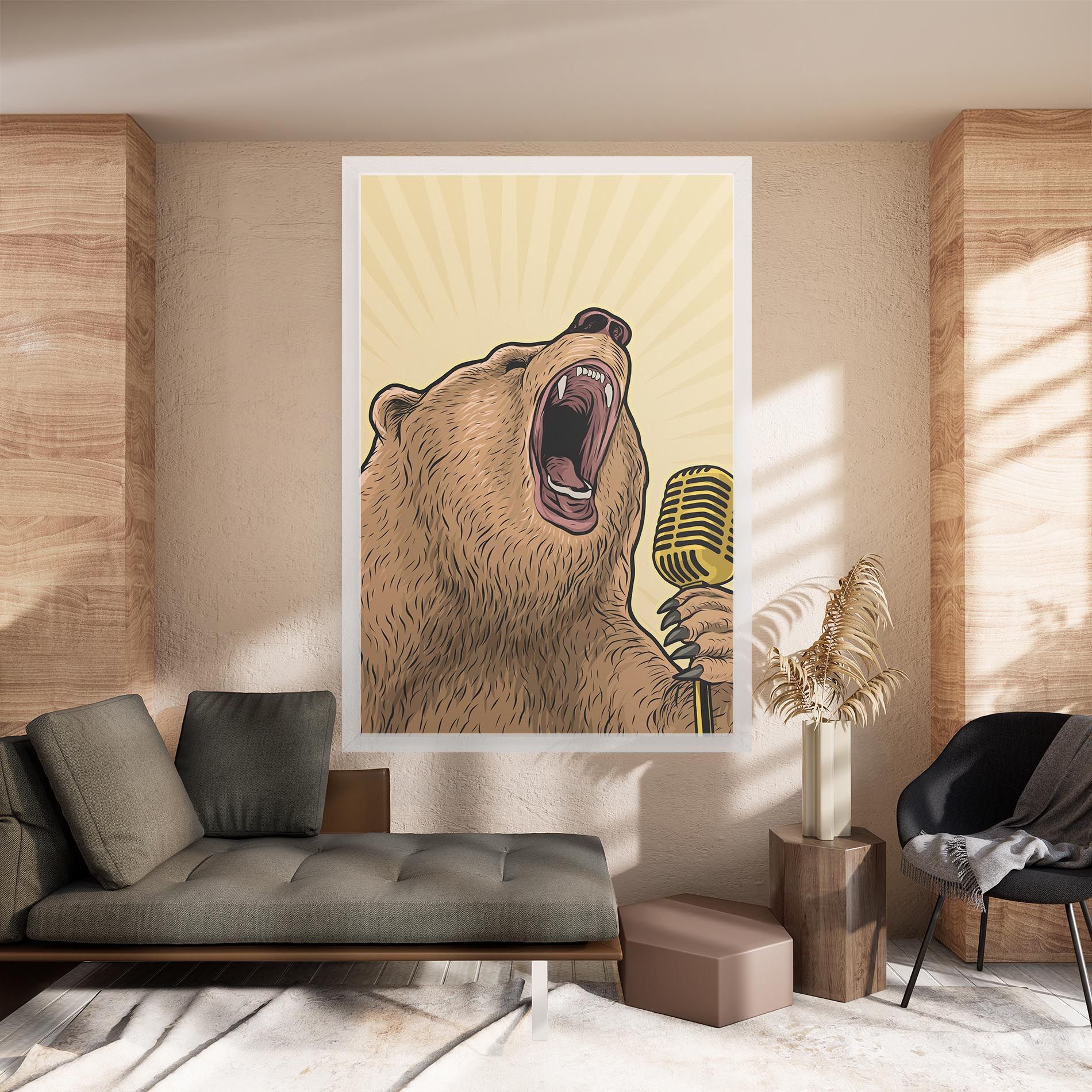 Bear Singing mockup 8