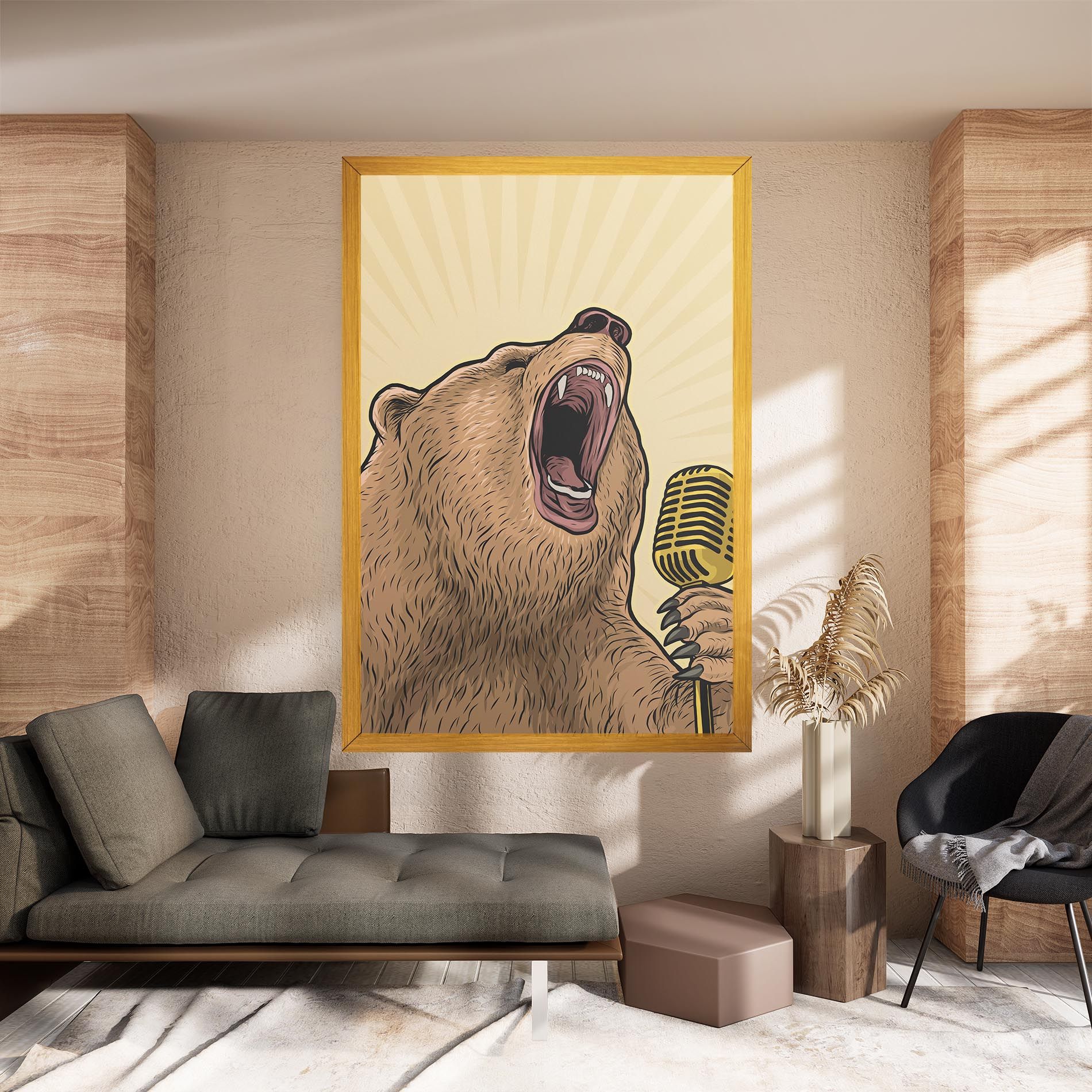 Bear Singing mockup 8