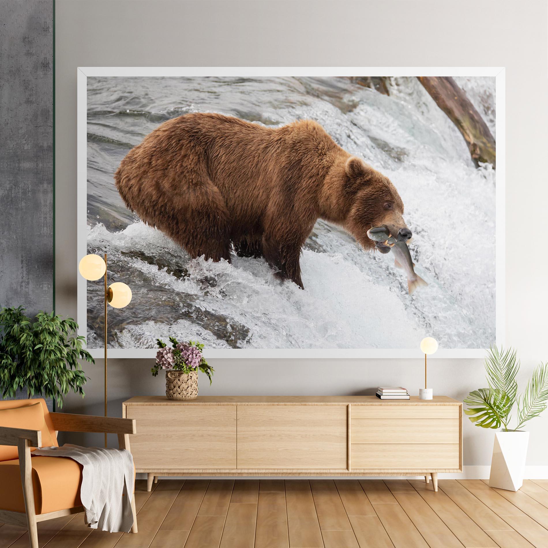 Tablou Canvas Bear Hunting mockup 9