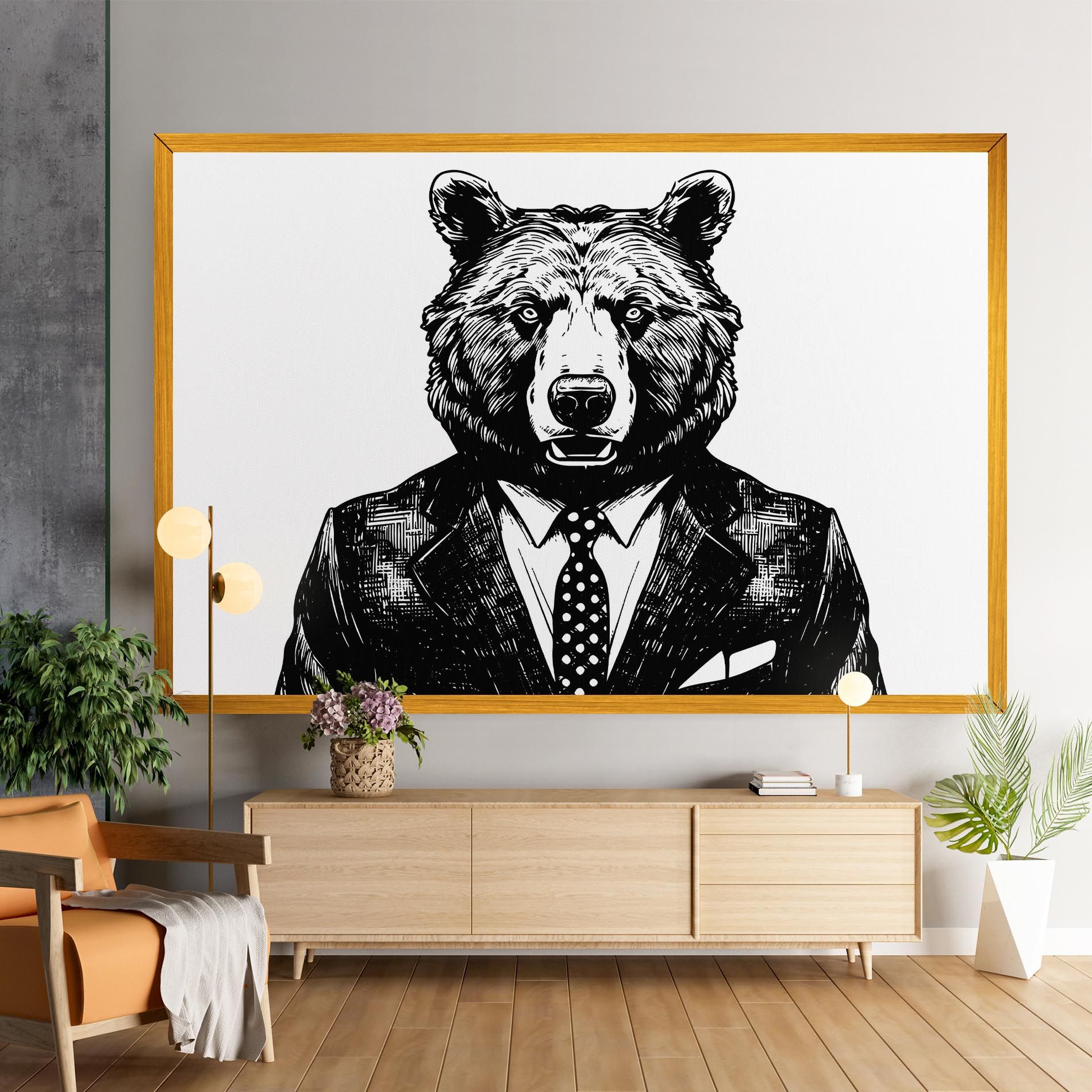 Bear In Suit mockup 9