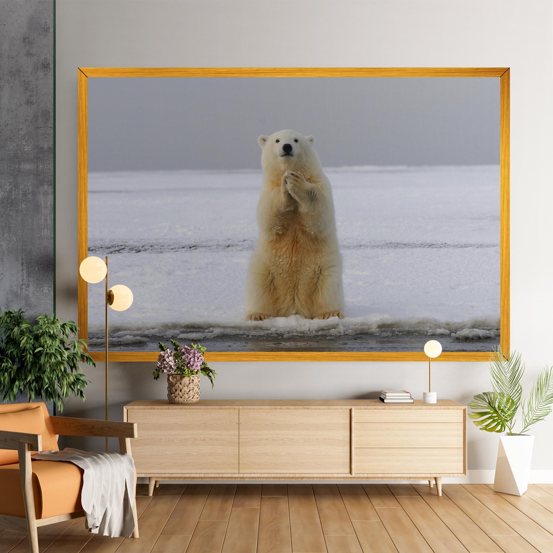 Tablou Canvas Icebear Praying mockup 9