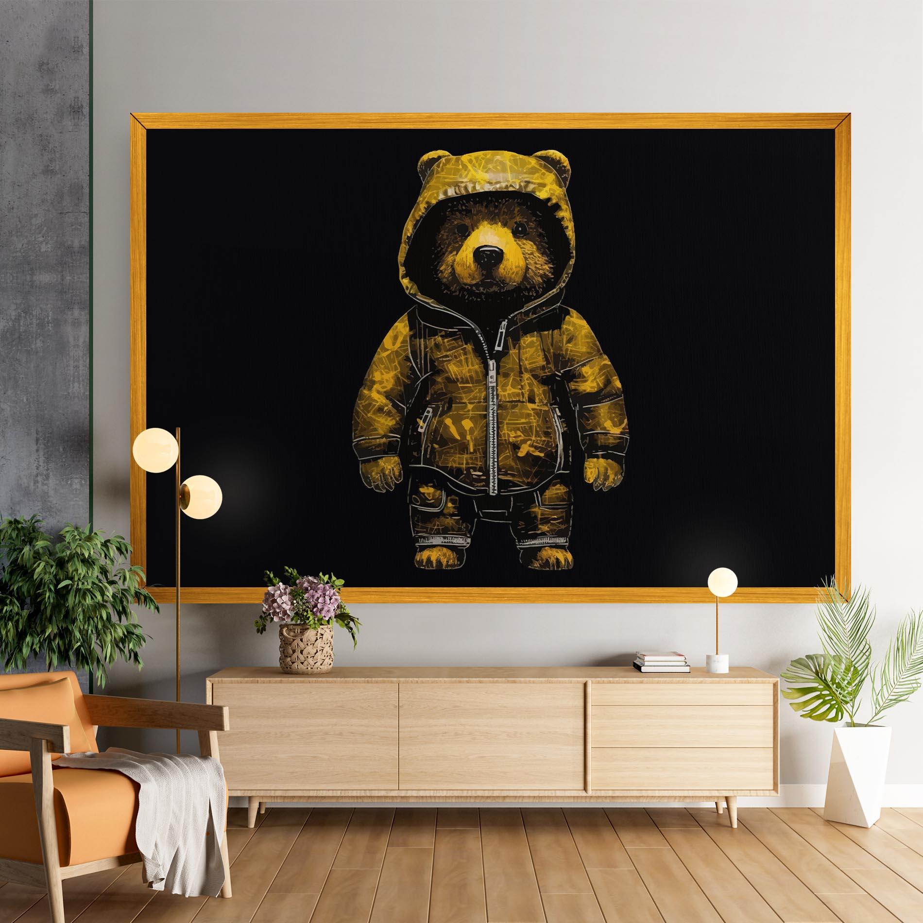 Tablou Canvas Yellow Bear mockup 9