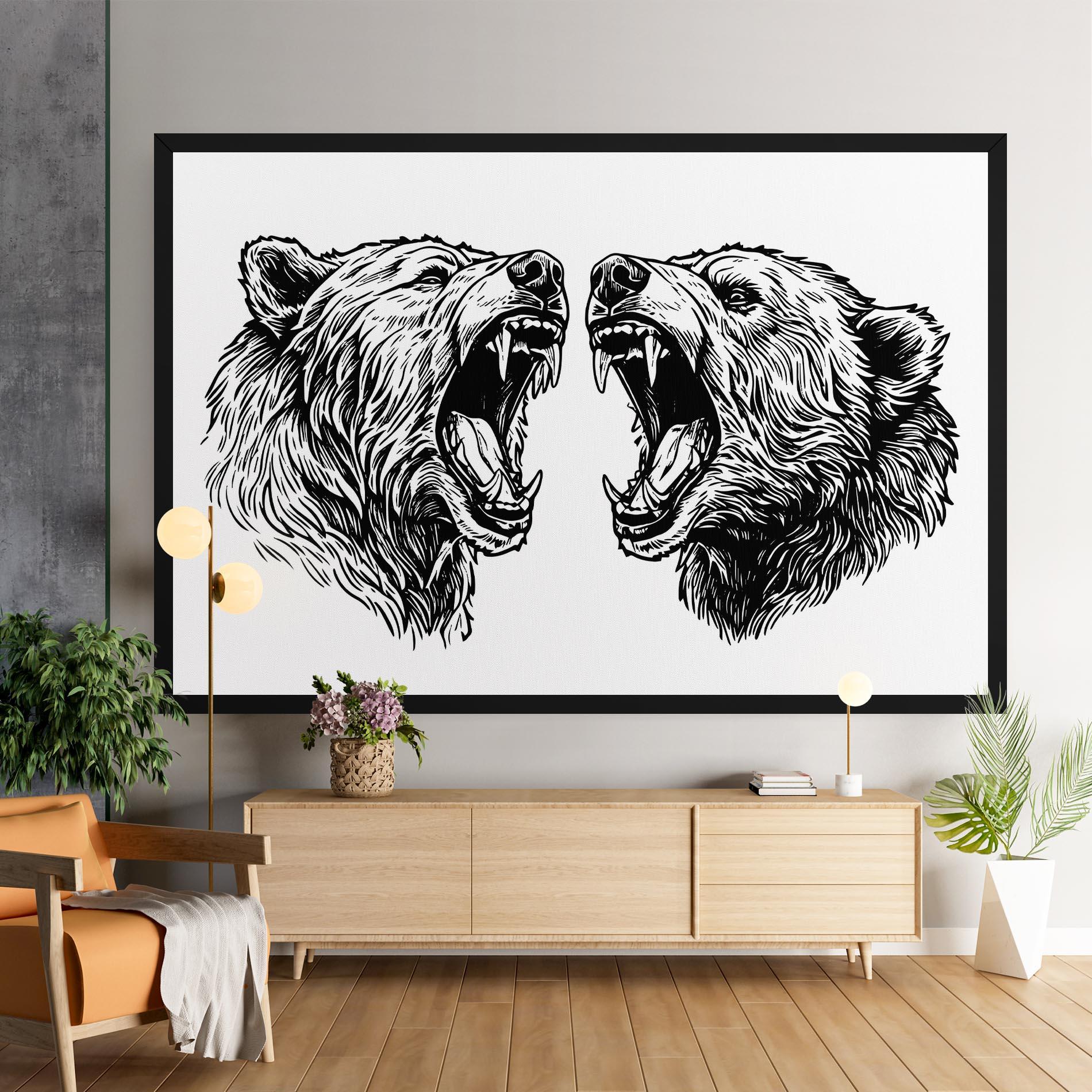 Tablou Canvas Bear Bite mockup 9
