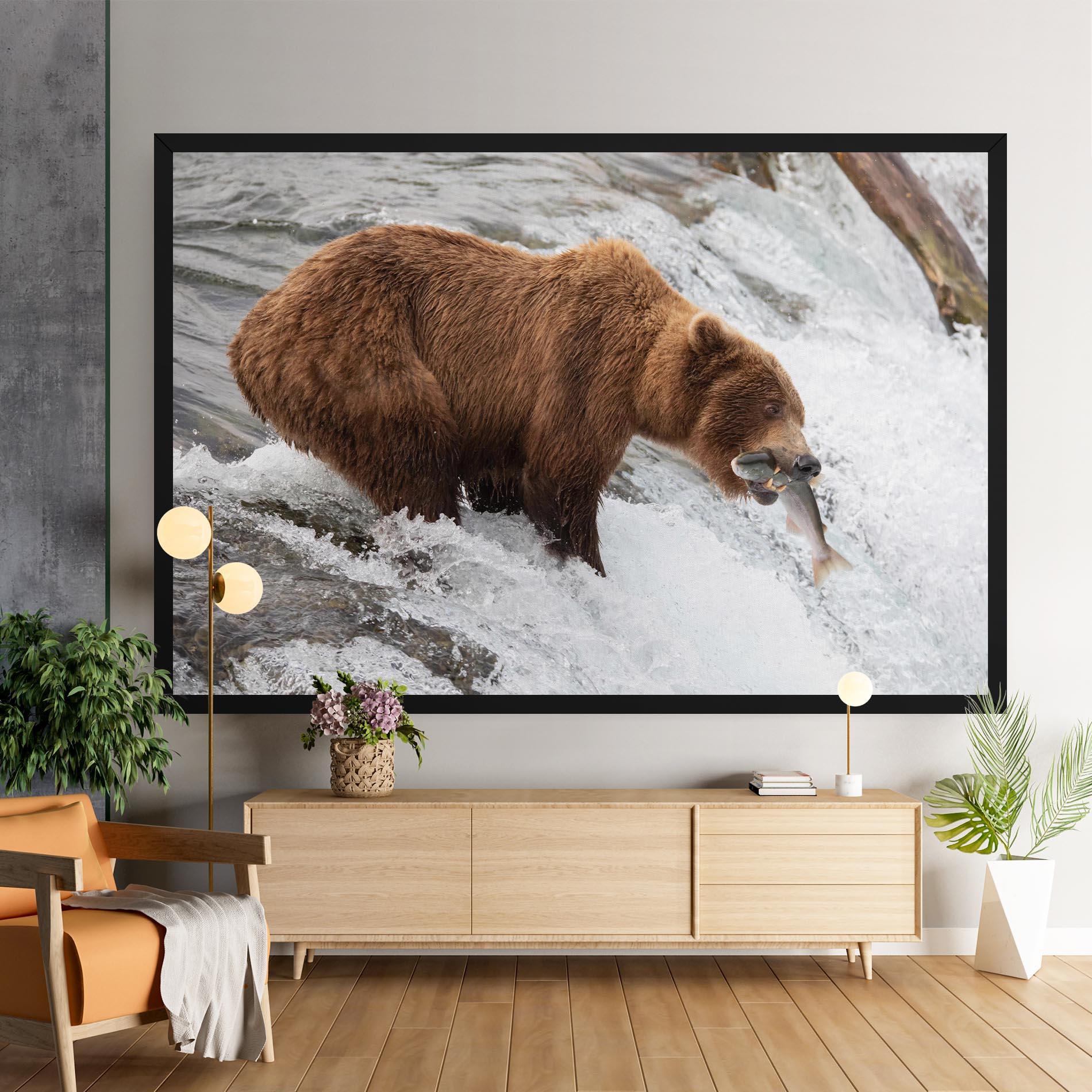 Tablou Canvas Bear Hunting mockup 9