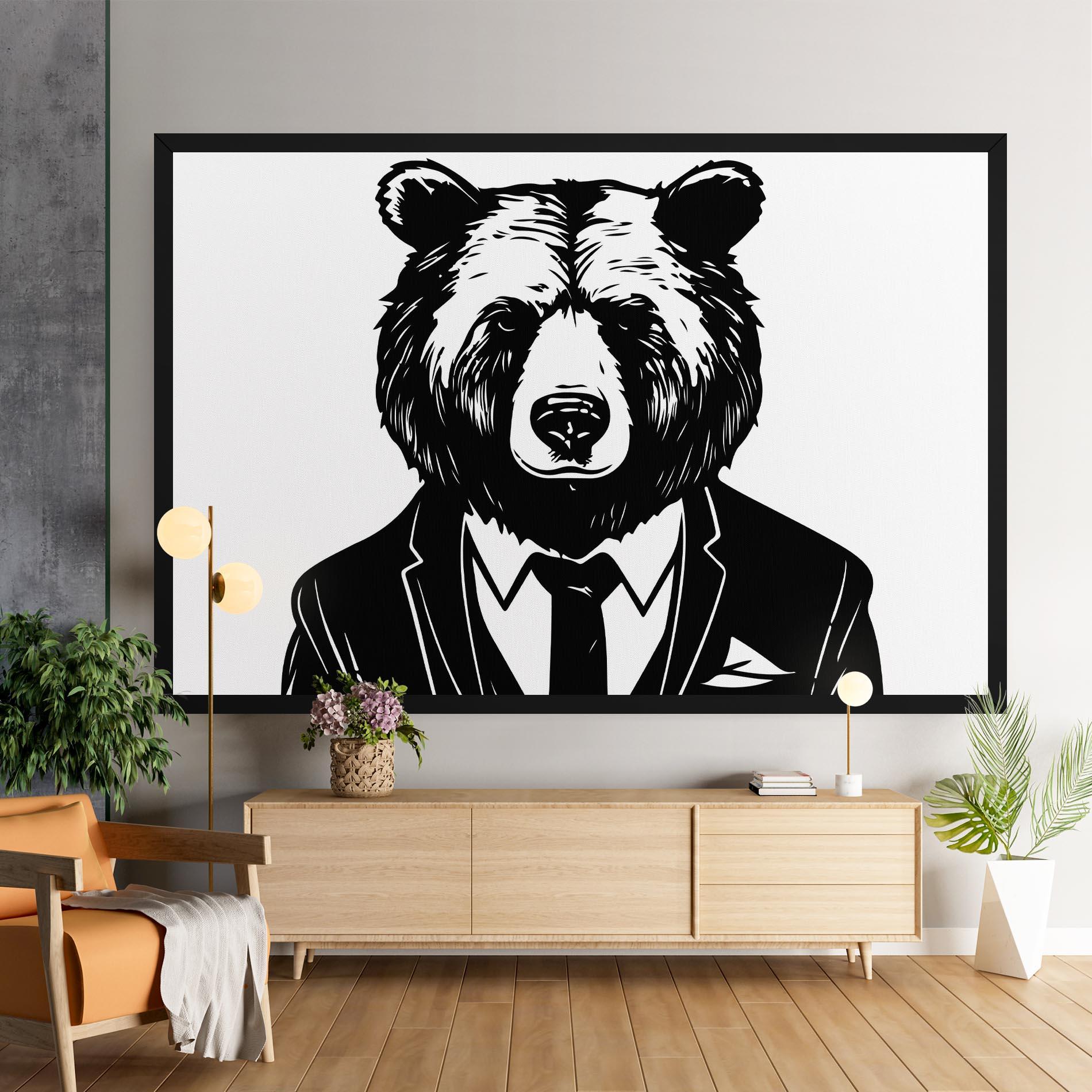 Tablou Canvas Business Bear mockup 9