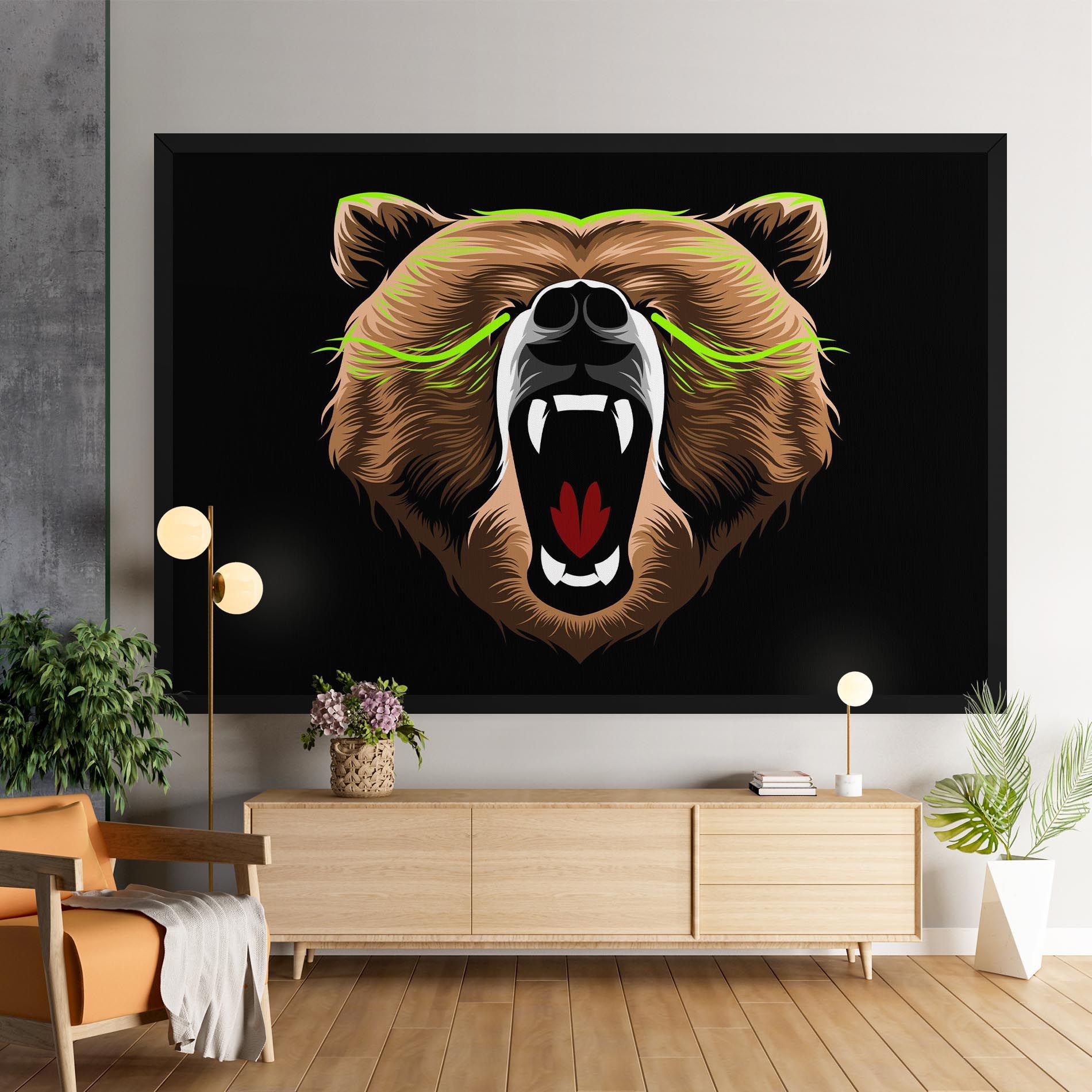 Green Line Bear mockup 9