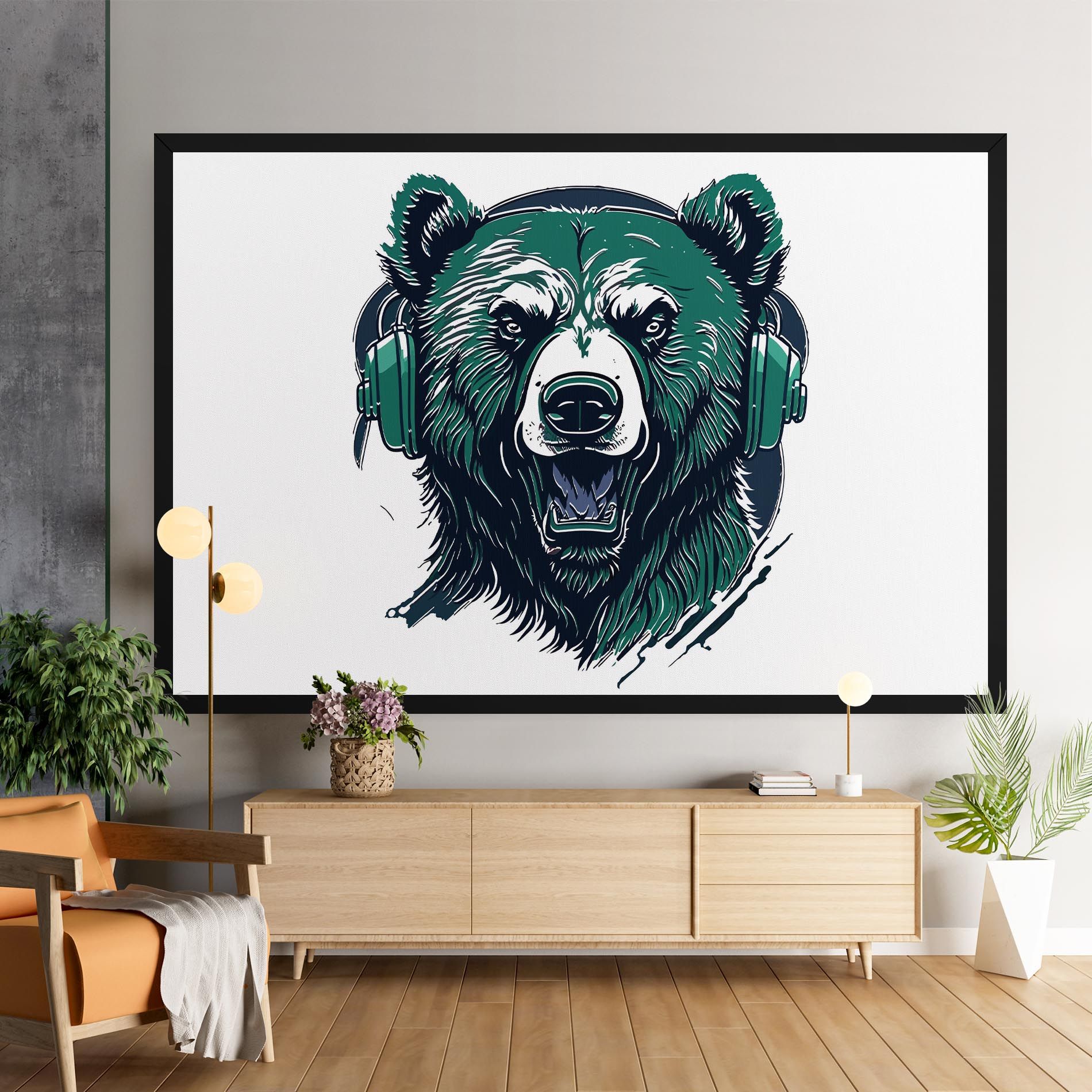 Green Music Bear mockup 9
