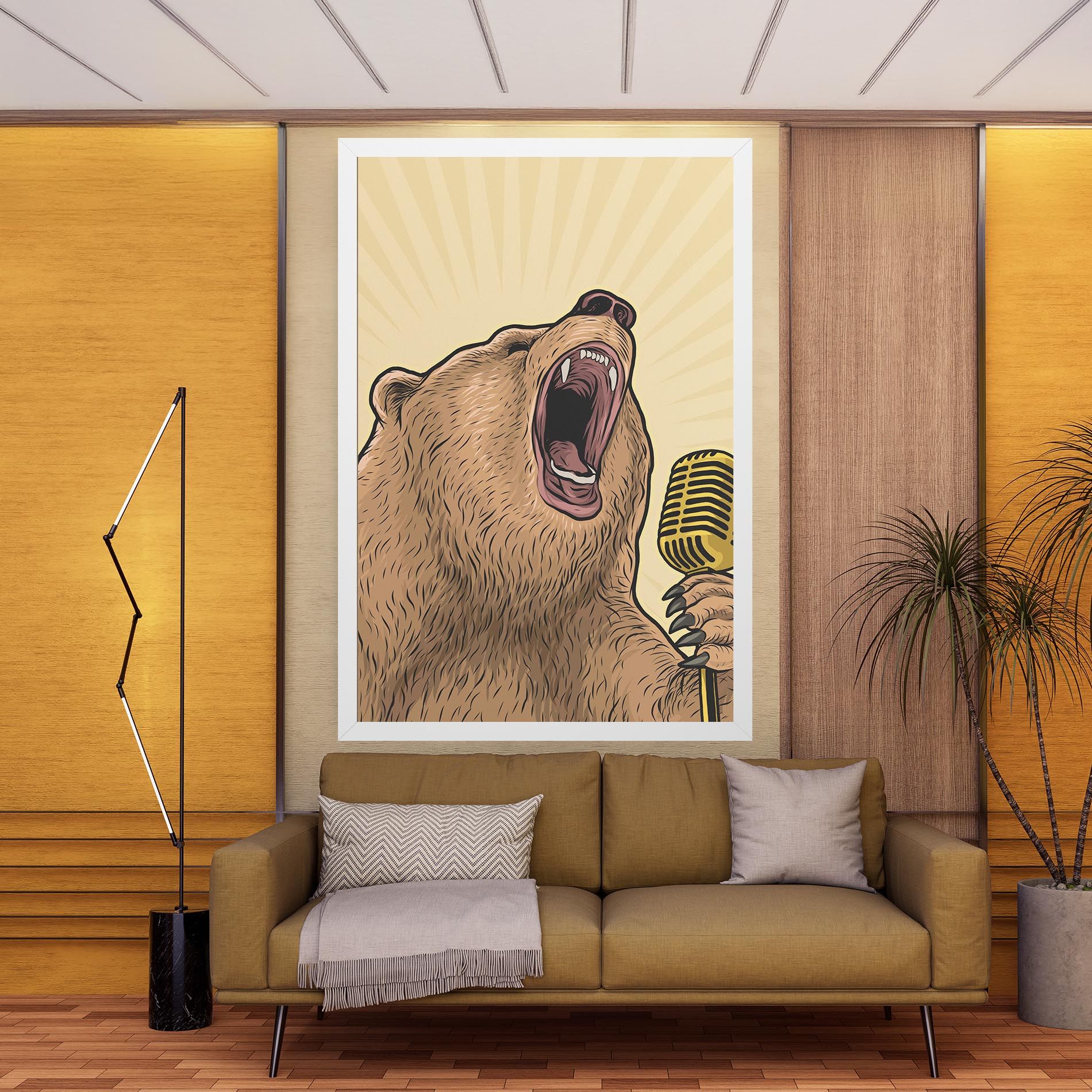 Bear Singing mockup 9