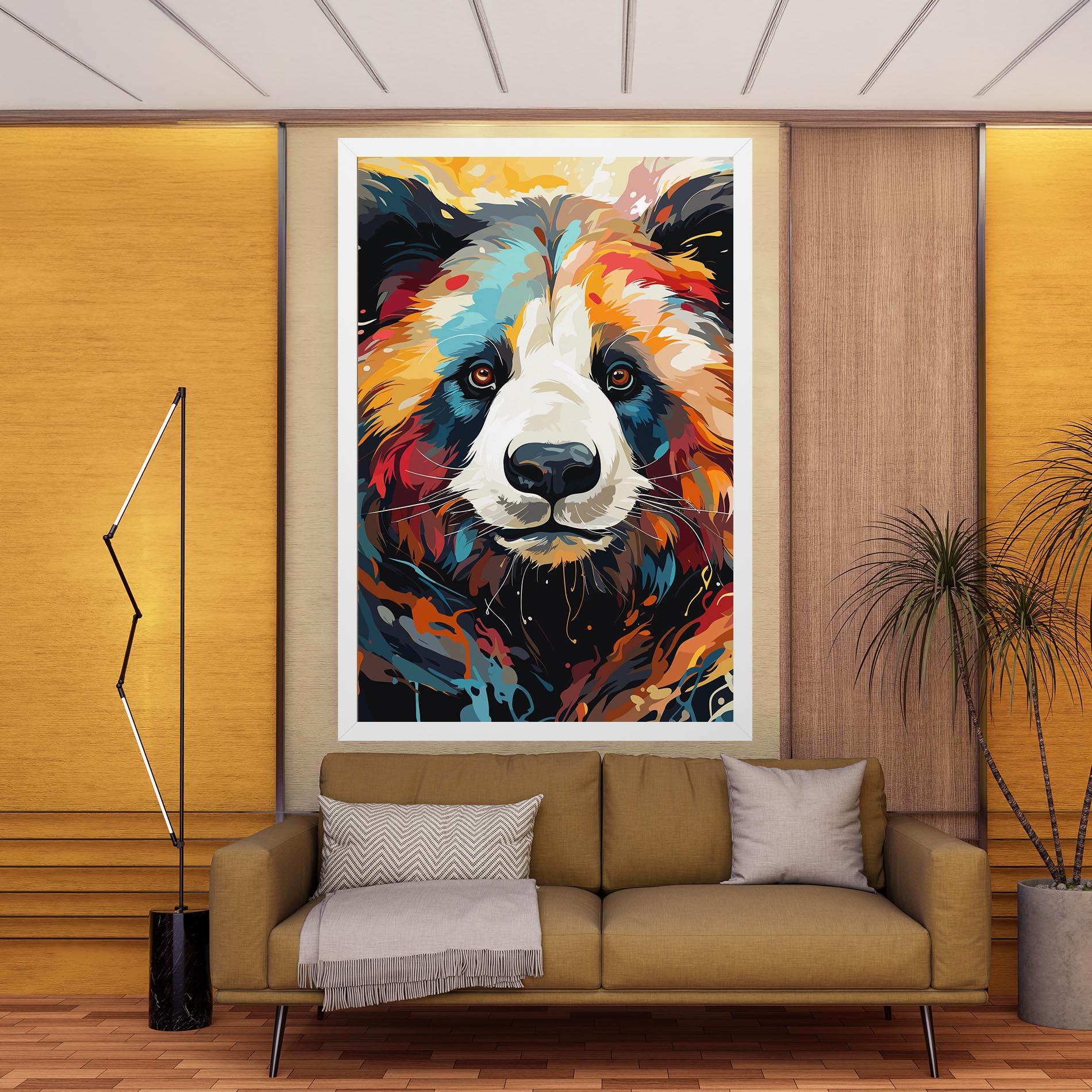 Tablou Canvas Cream Color Bear mockup 9
