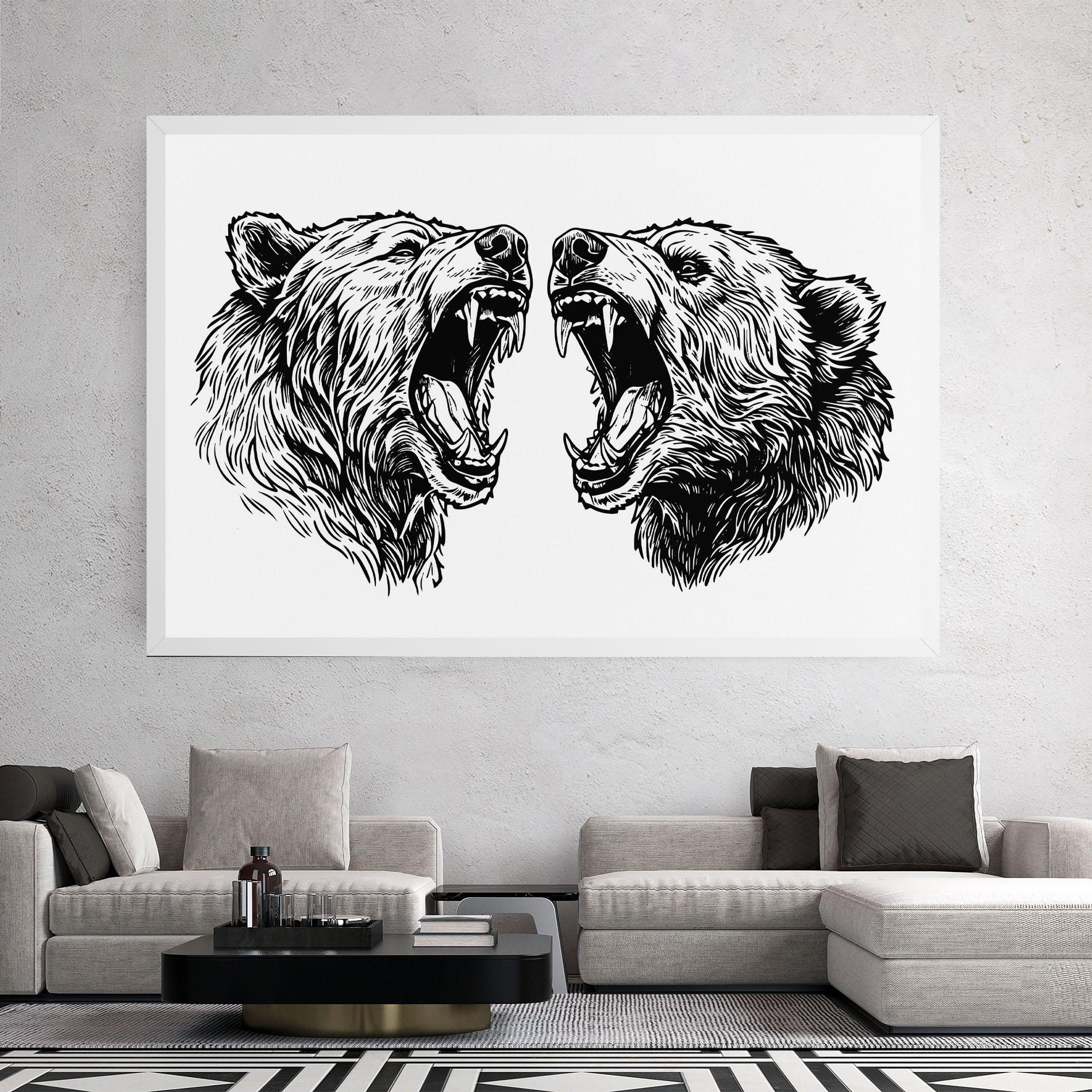 Tablou Canvas Bear Bite mockup 2