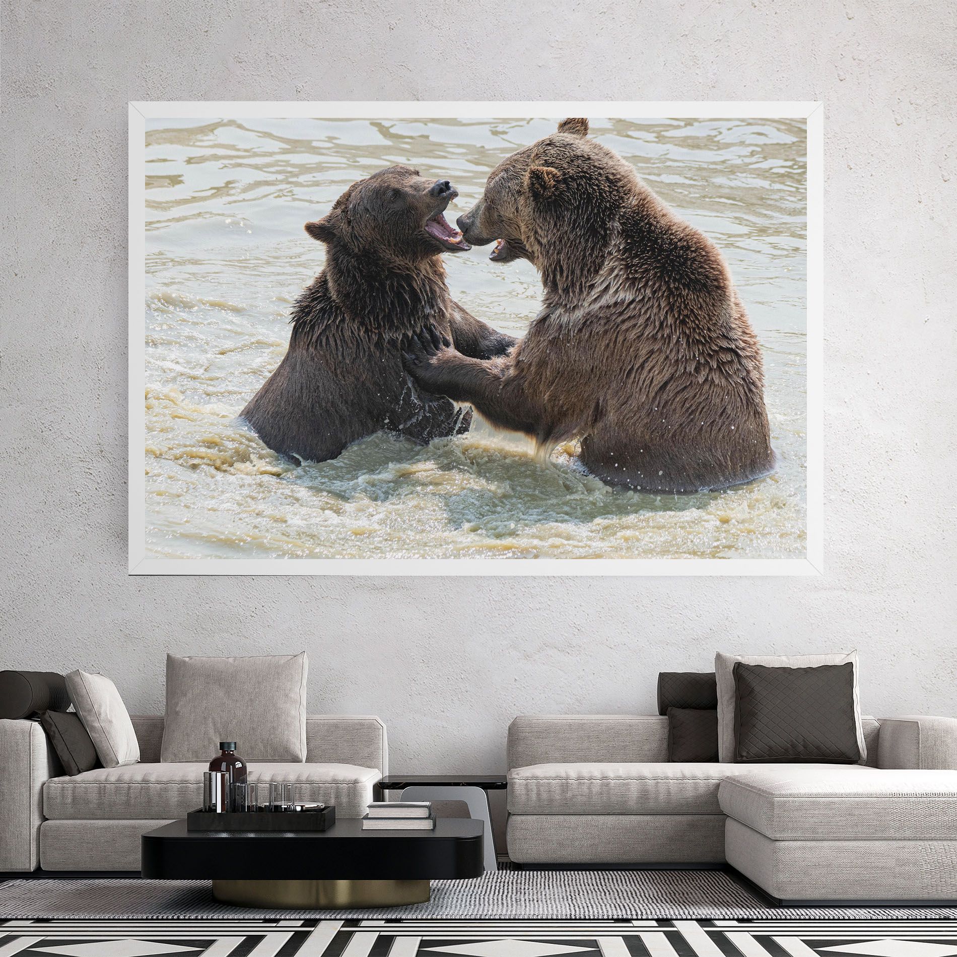Bears Fighting mockup 2