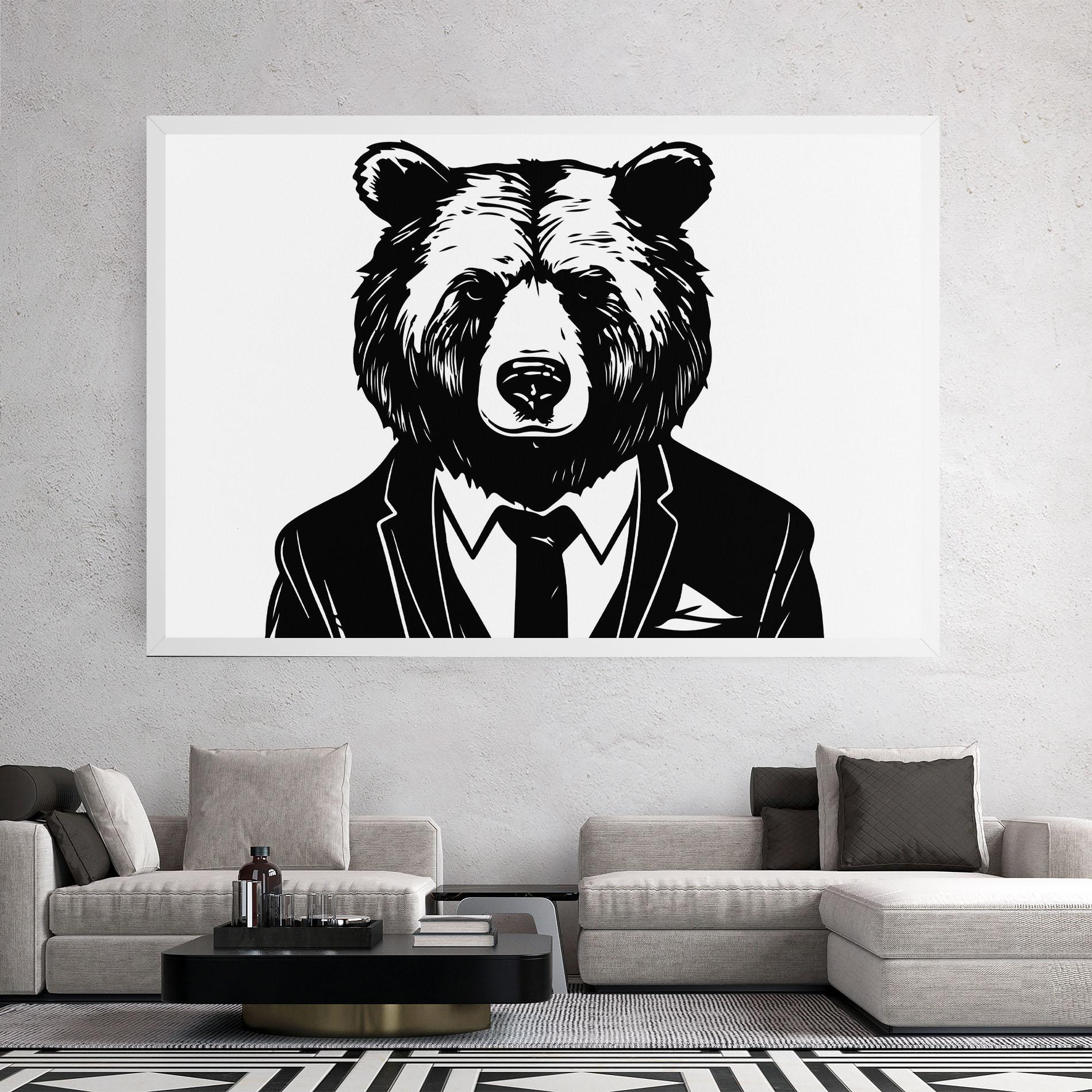 Tablou Canvas Business Bear mockup 2