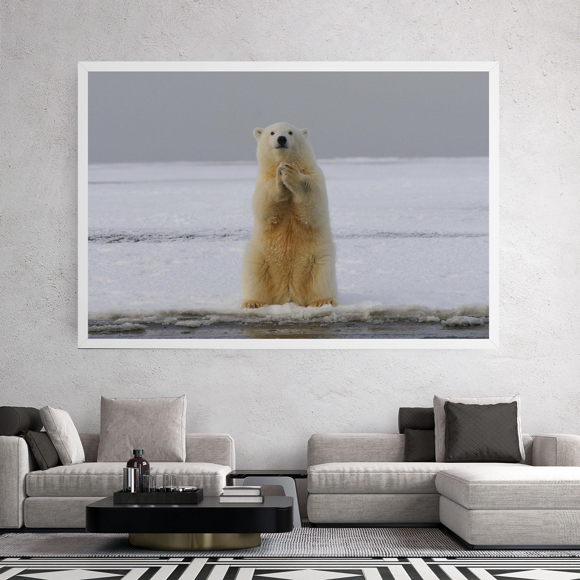 Tablou Canvas Icebear Praying mockup 2