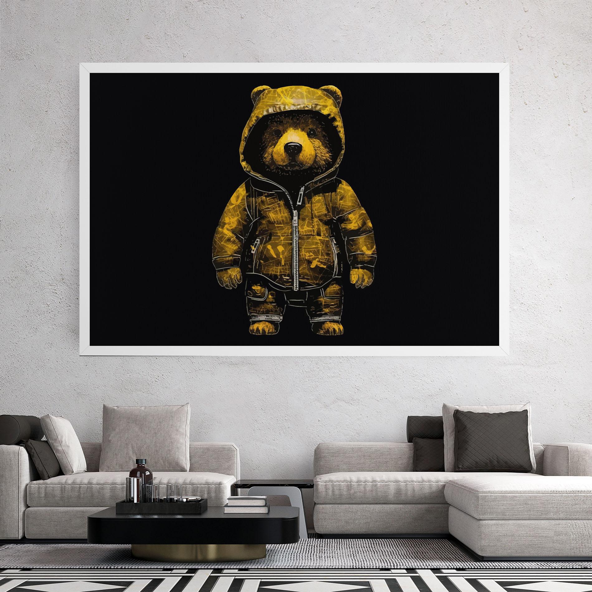 Tablou Canvas Yellow Bear mockup 2