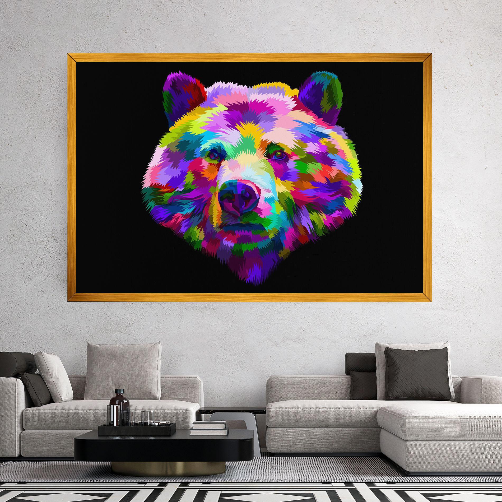 Tablou Canvas Bear Head Art mockup 2