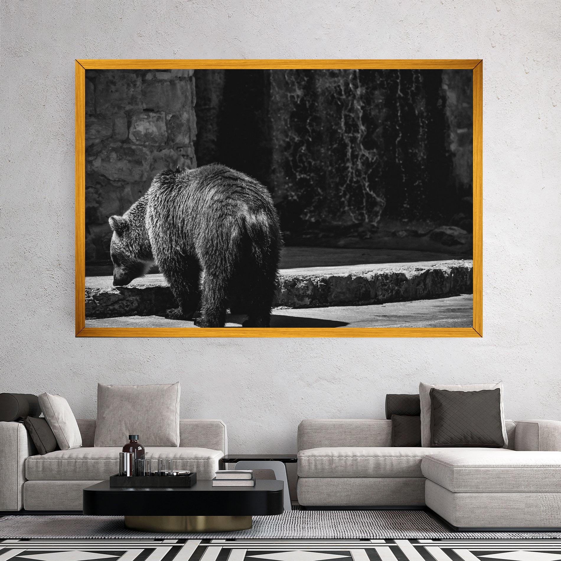Tablou Canvas Grey Bear mockup 2