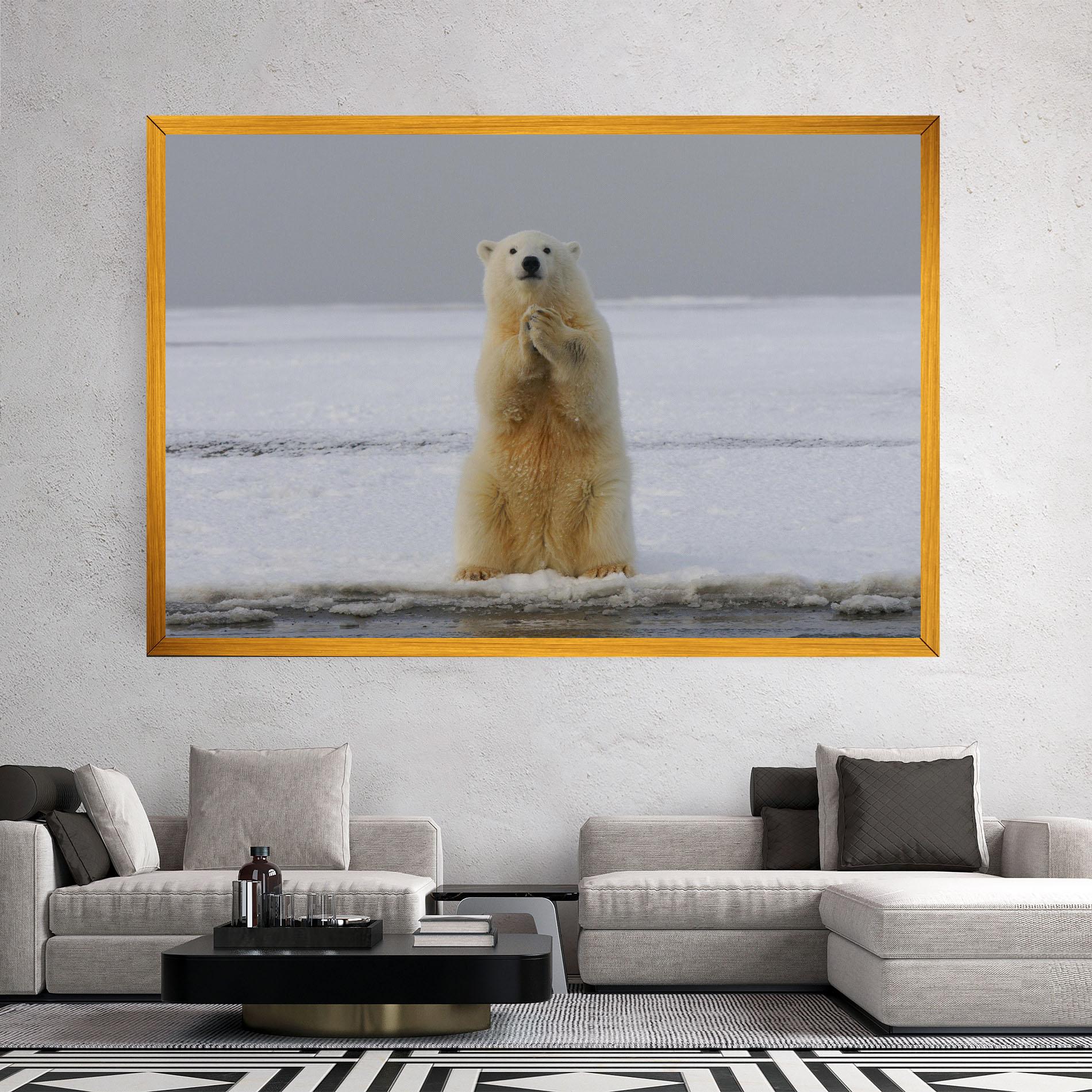 Tablou Canvas Icebear Praying mockup 2
