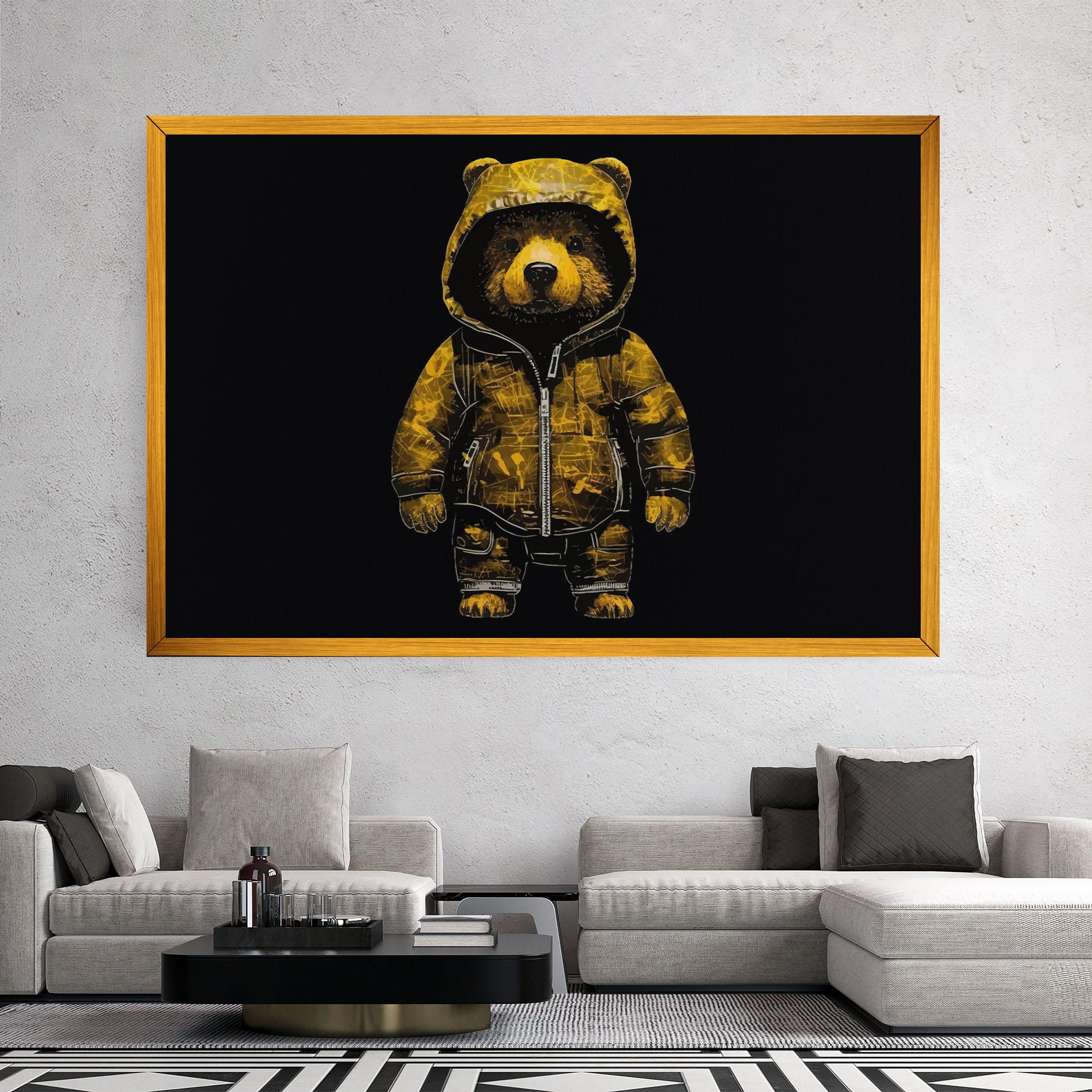 Tablou Canvas Yellow Bear mockup 2
