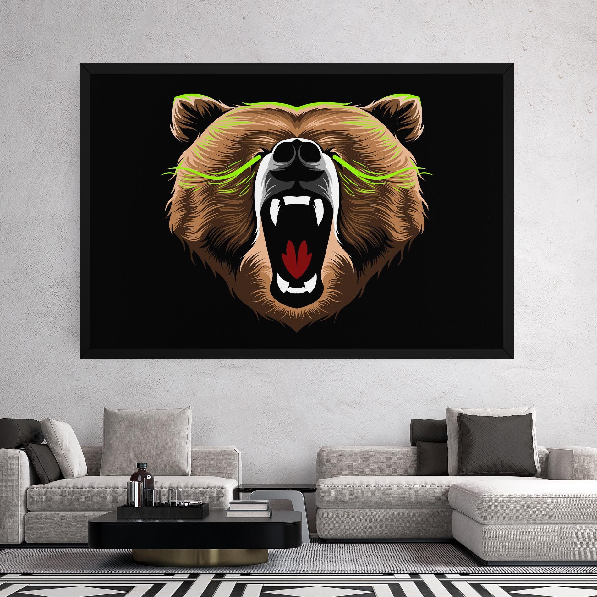 Green Line Bear mockup 2