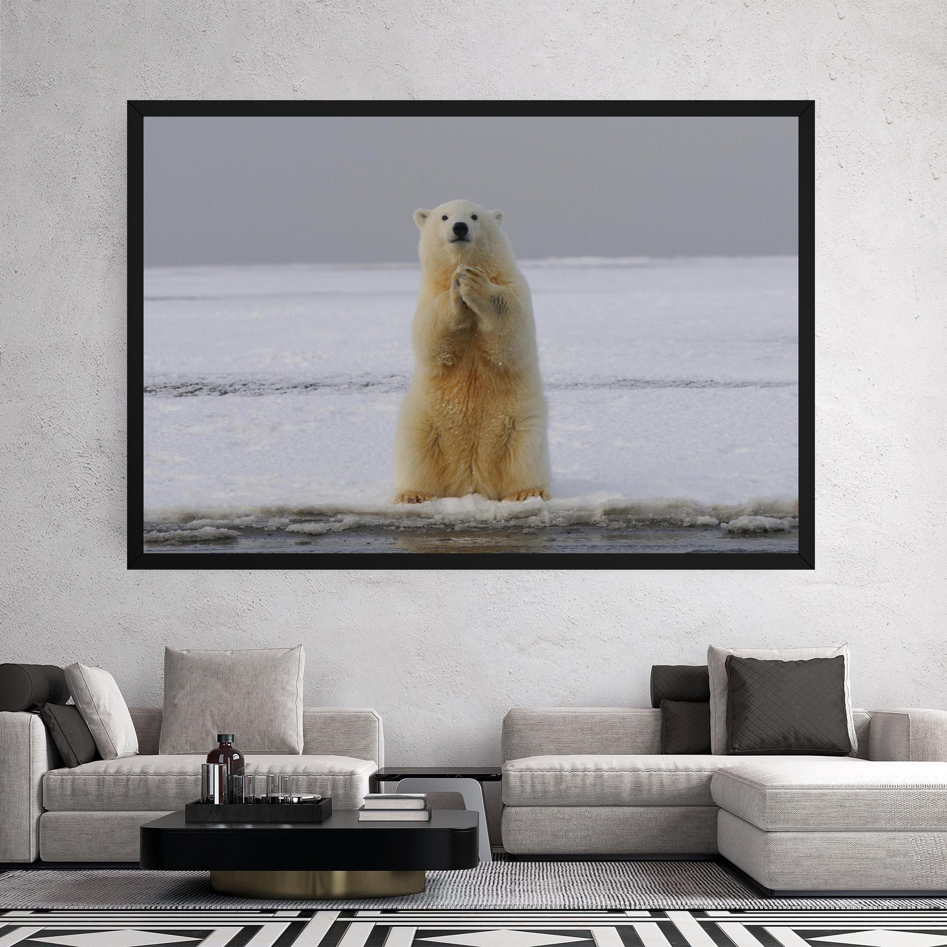Tablou Canvas Icebear Praying mockup 2