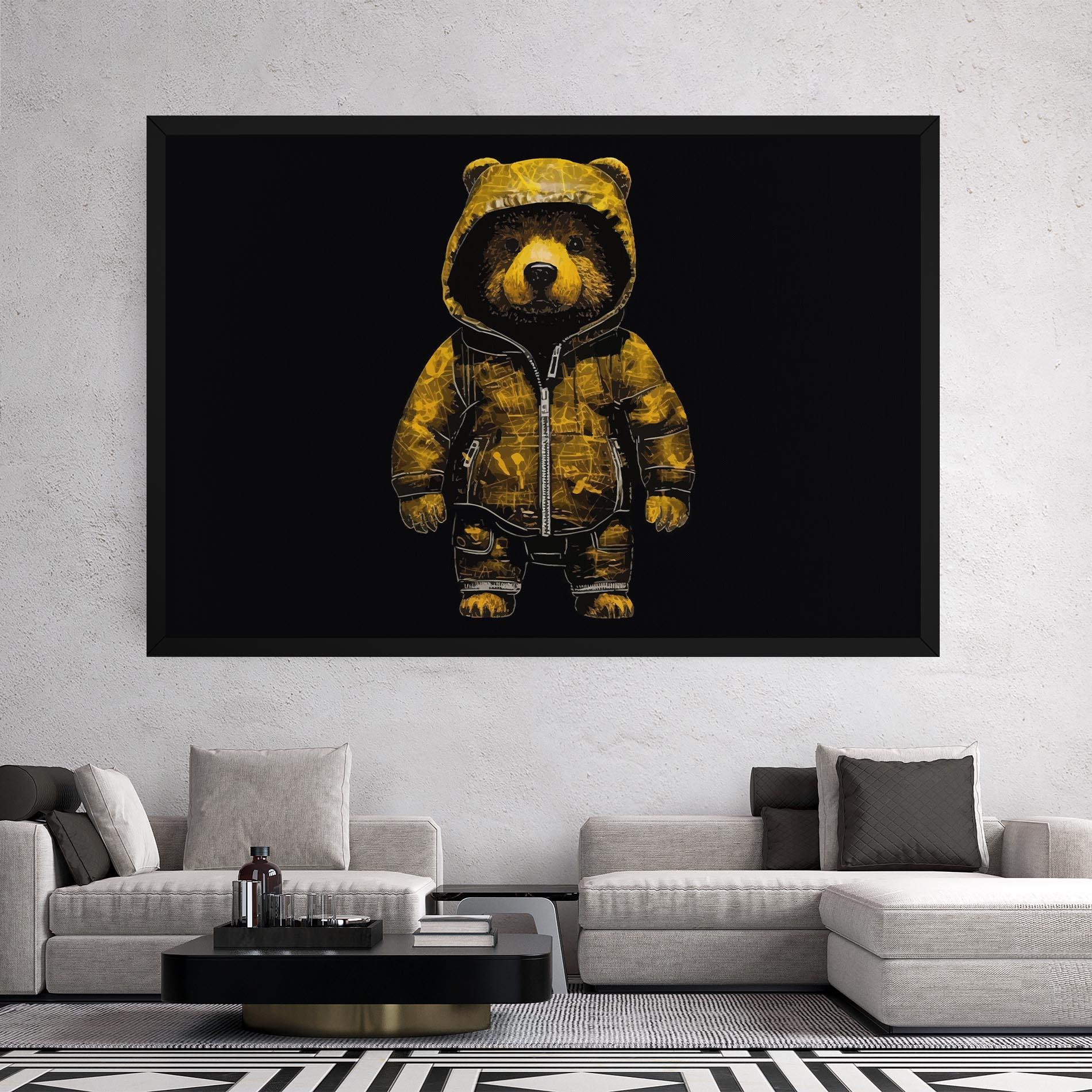 Tablou Canvas Yellow Bear mockup 2