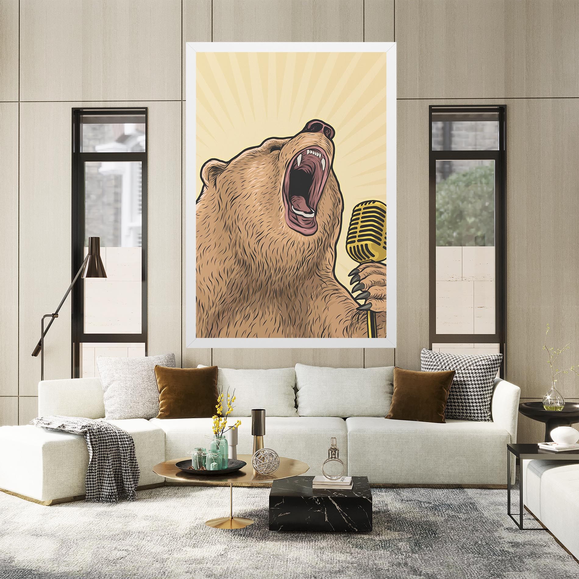Bear Singing mockup 2