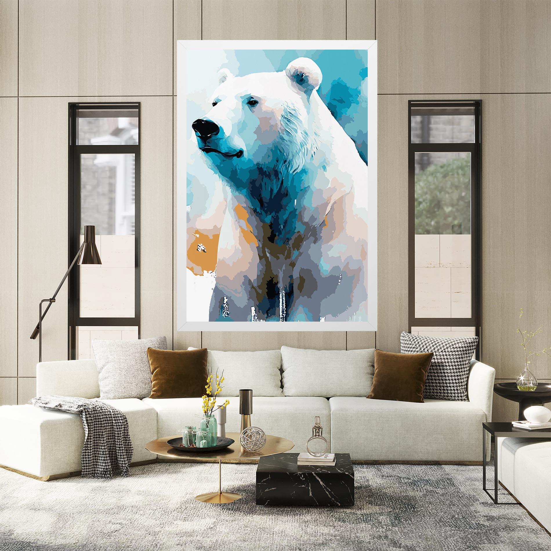 Tablou Canvas Beautiful Icebear mockup 2